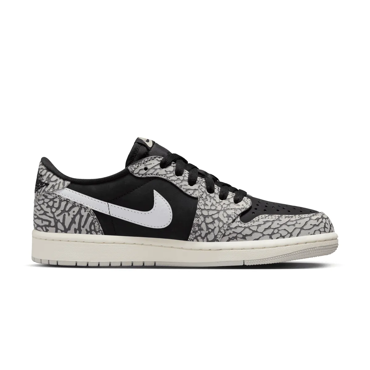 Air Jordan 1 Retro Low OG 'Black Elephant' senior care
