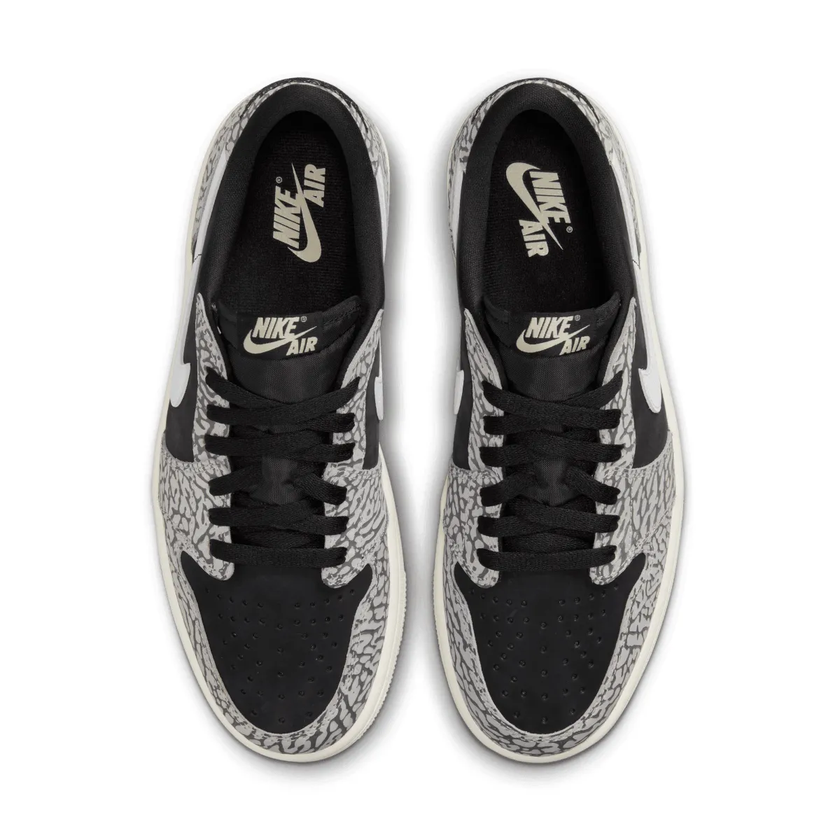 Fitness Light Core Air Jordan 1 Retro Low OG 'Black Elephant'
