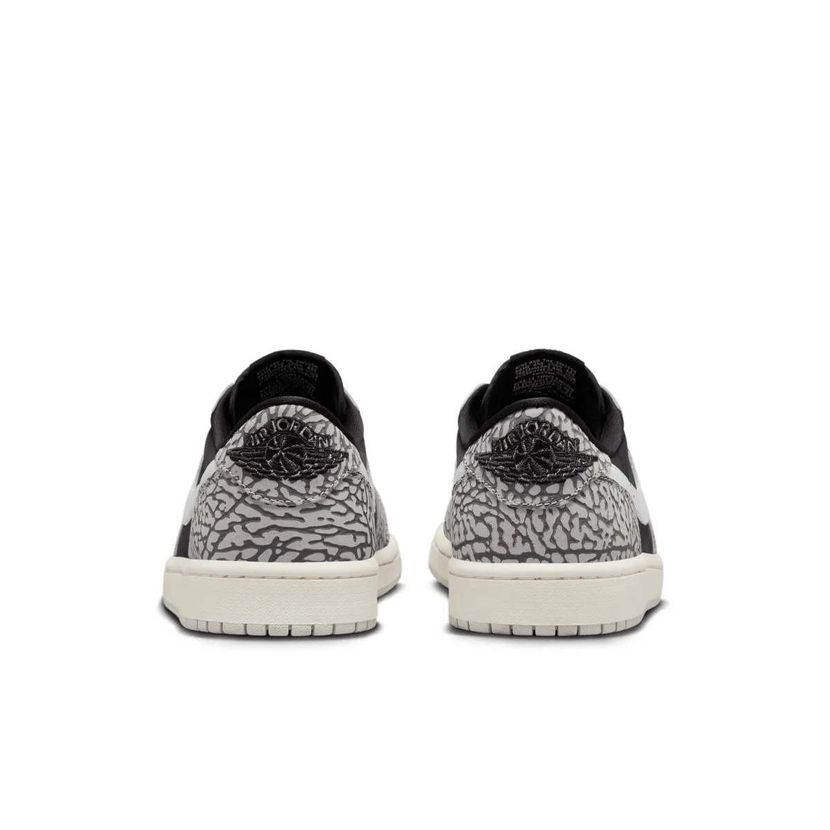 Air Jordan 1 Retro Low OG 'Black Elephant' Boat Walk