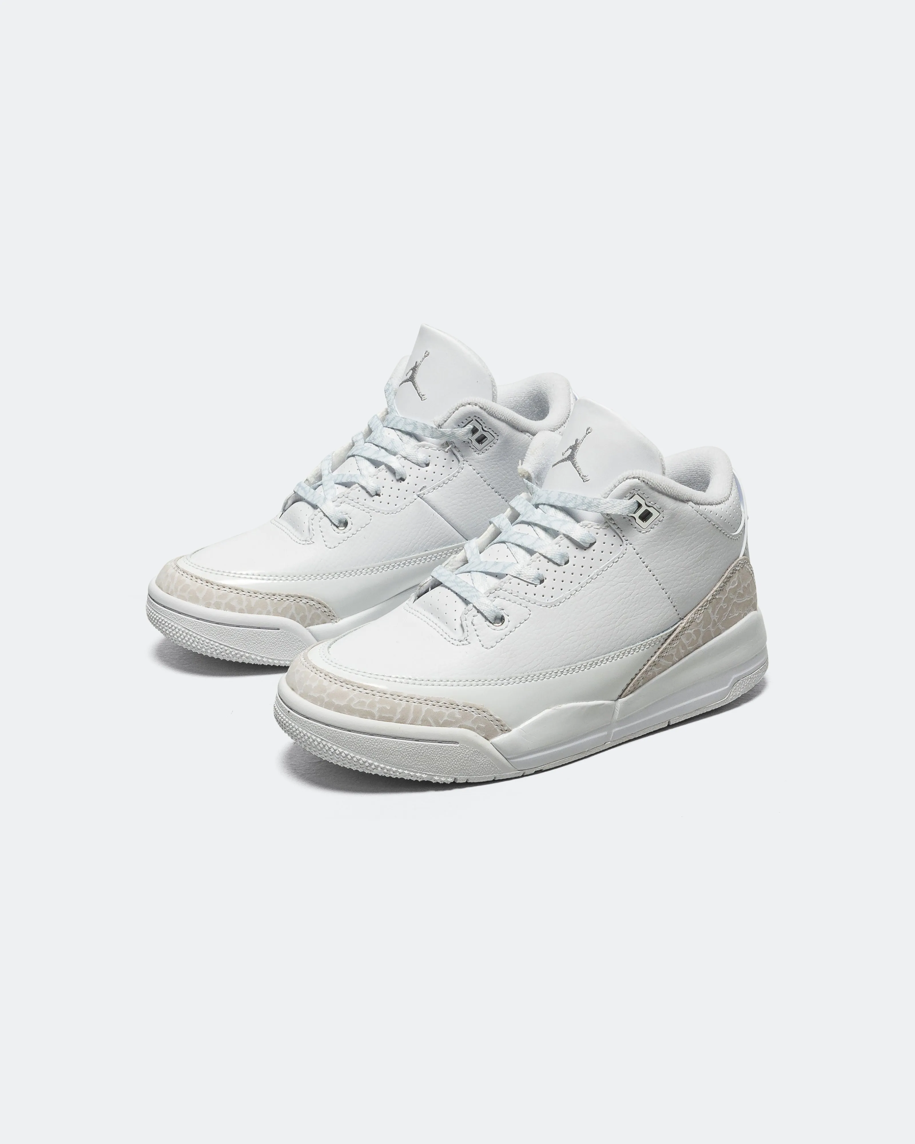 Air Jordan 3 Retro PS - White/White-Metallic Silver Full Comfort High Traction