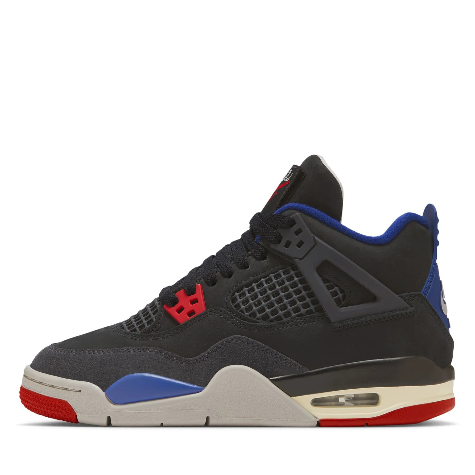 Air Jordan 4 Retro OG 'Rare Air' (GS) - Black/Fire Red Strong Stride