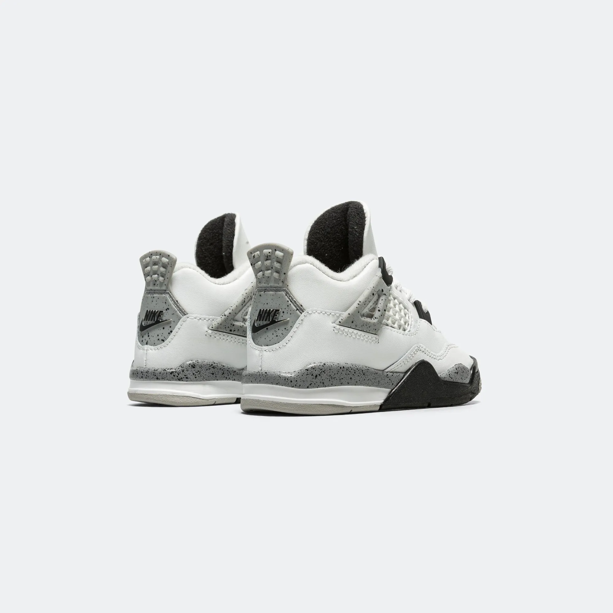 Air Jordan 4 Retro (TD) - Summit White/Fire Red-Tech Grey-Black Ventilation Perforation Systems Cush Pad