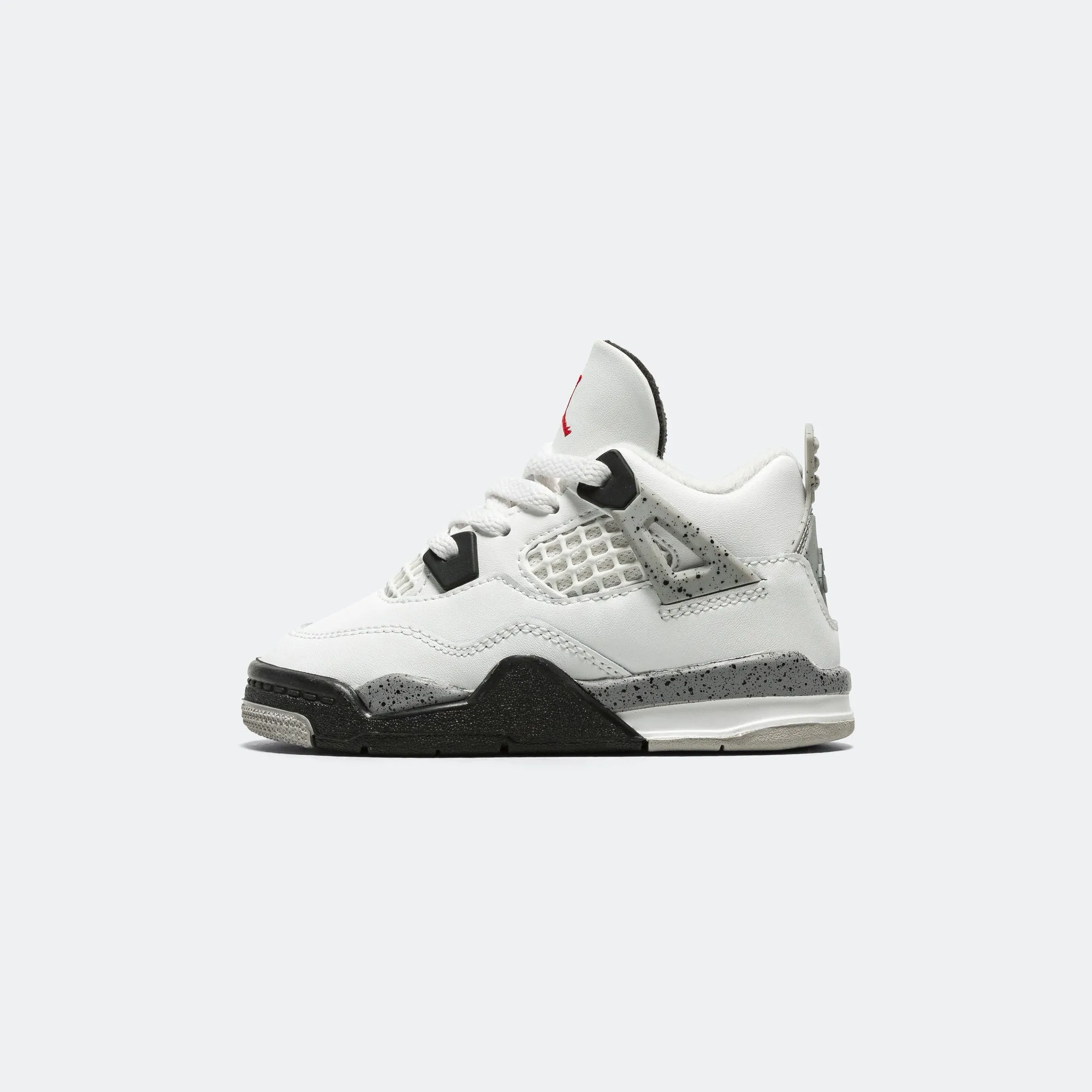 Air Jordan 4 Retro (TD) - Summit White/Fire Red-Tech Grey-Black Street Outfit