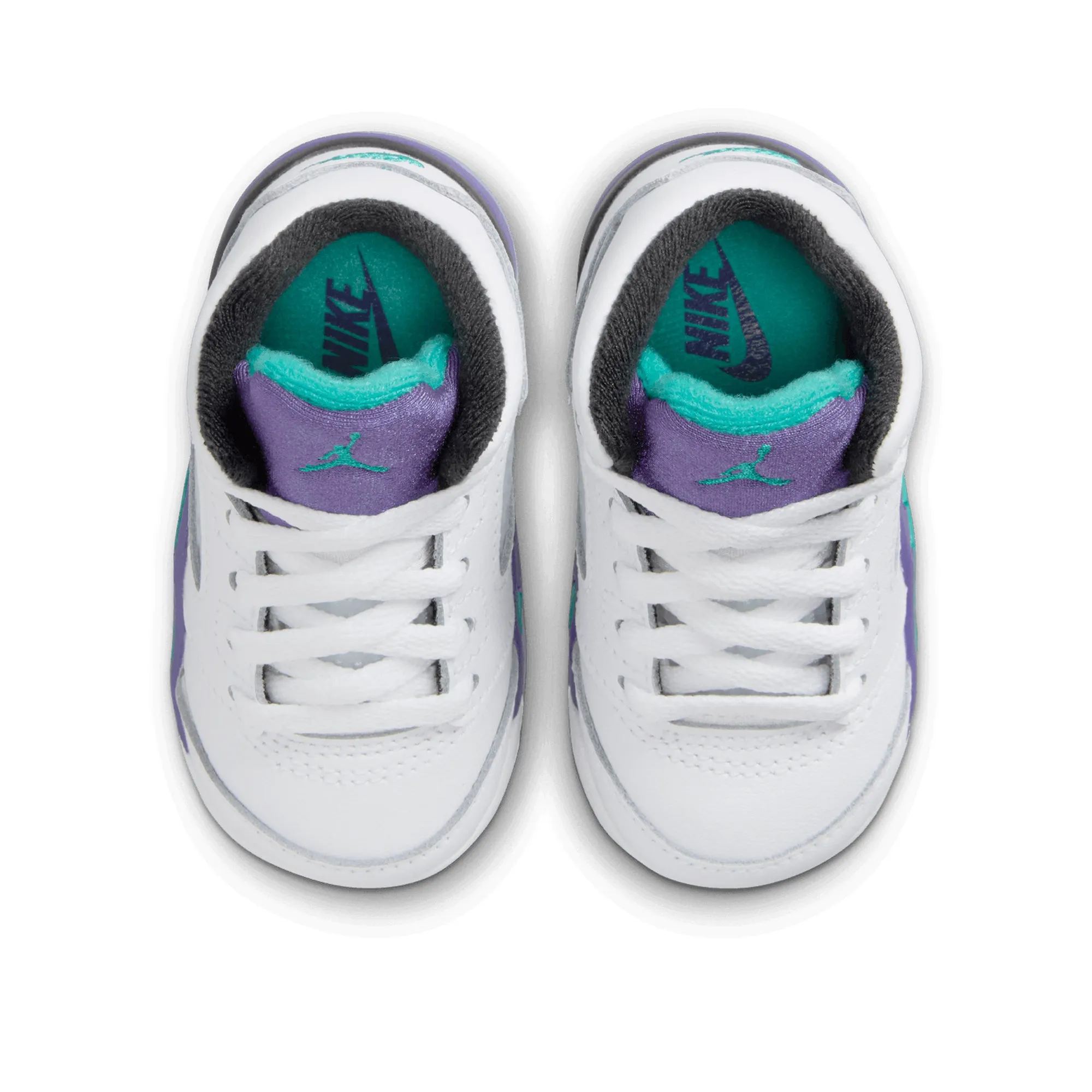Responsive Activity Air Jordan 5 Retro OG 'Grape' (TD) - White/New Emerald
