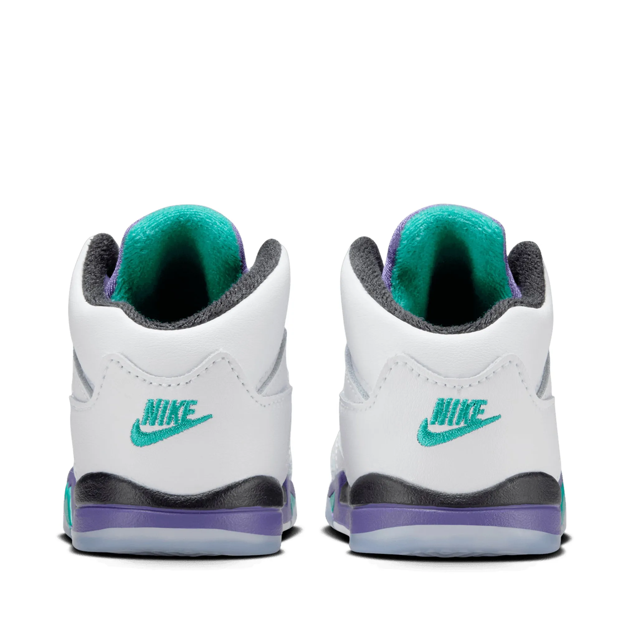Air Jordan 5 Retro OG 'Grape' (TD) - White/New Emerald Body Alignment