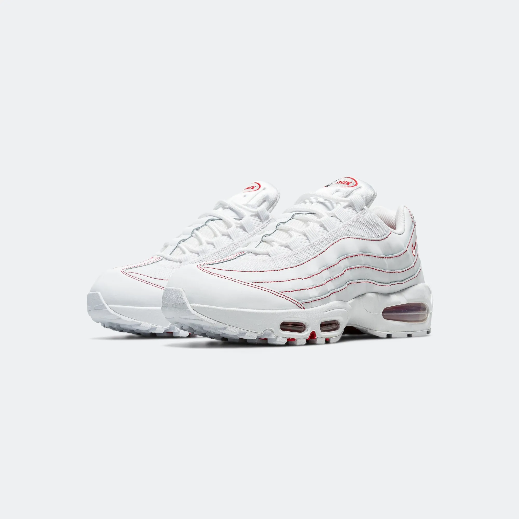 Sturdy materials All-purpose sole Air Max 95 OG - White/University Red-Wolf Grey