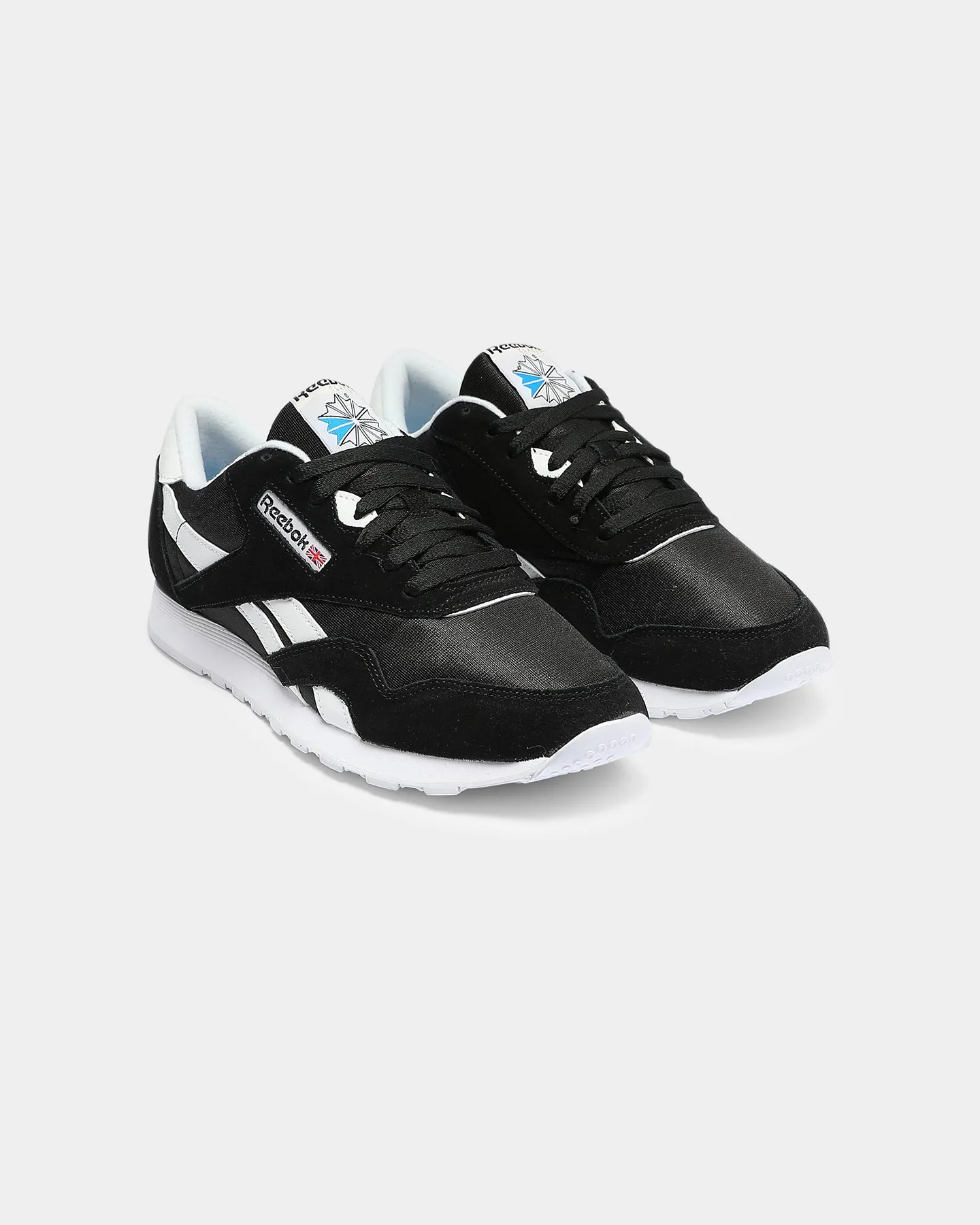 Reebok CL Nylon Black/Black/White Mono Style