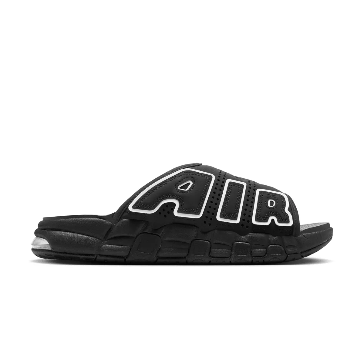 Air More Uptempo Slide 'Black' mud proof