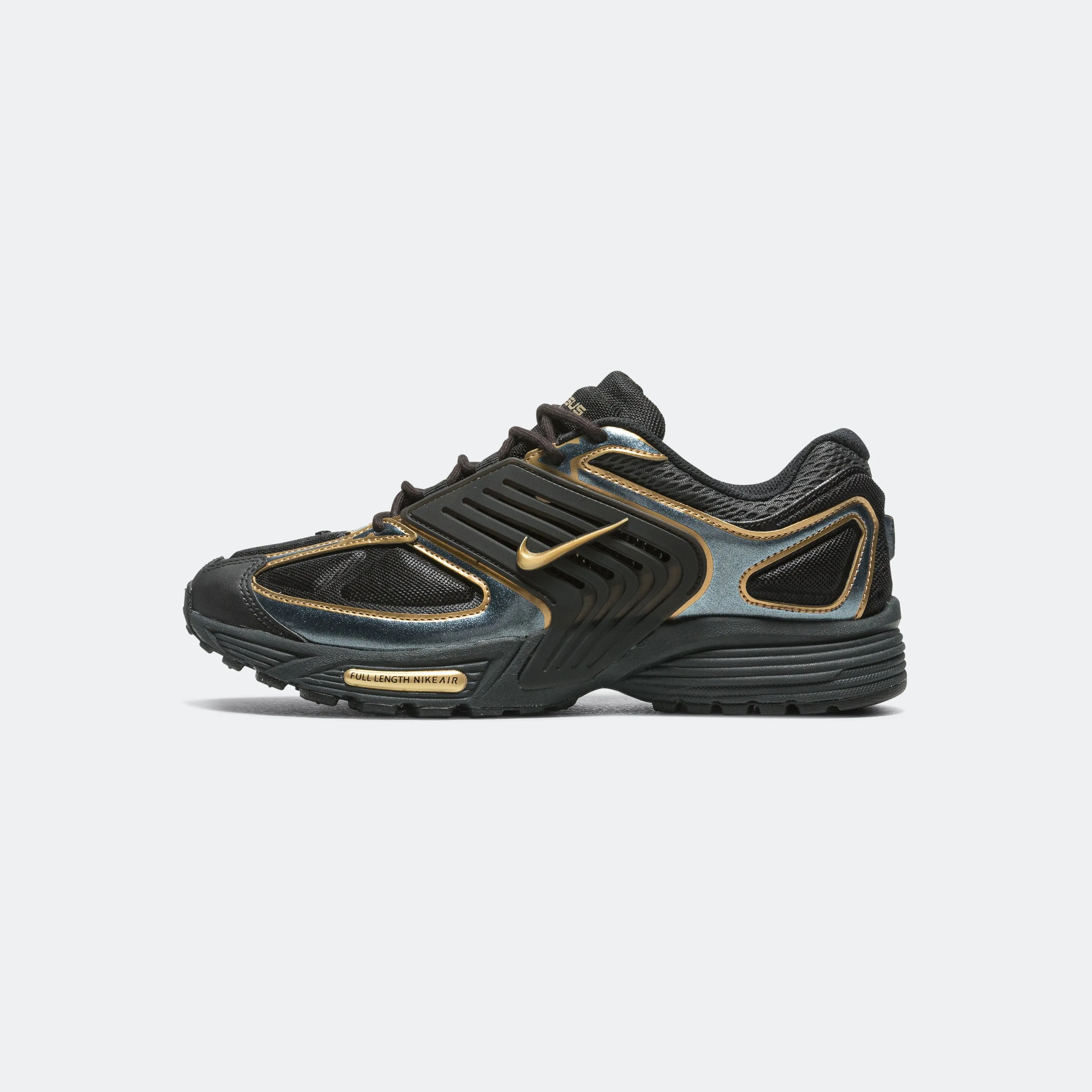 Blown Rubber Traction Heat Sealed Overlays Air Pegasus Wave PRM - Black/Metallic Gold