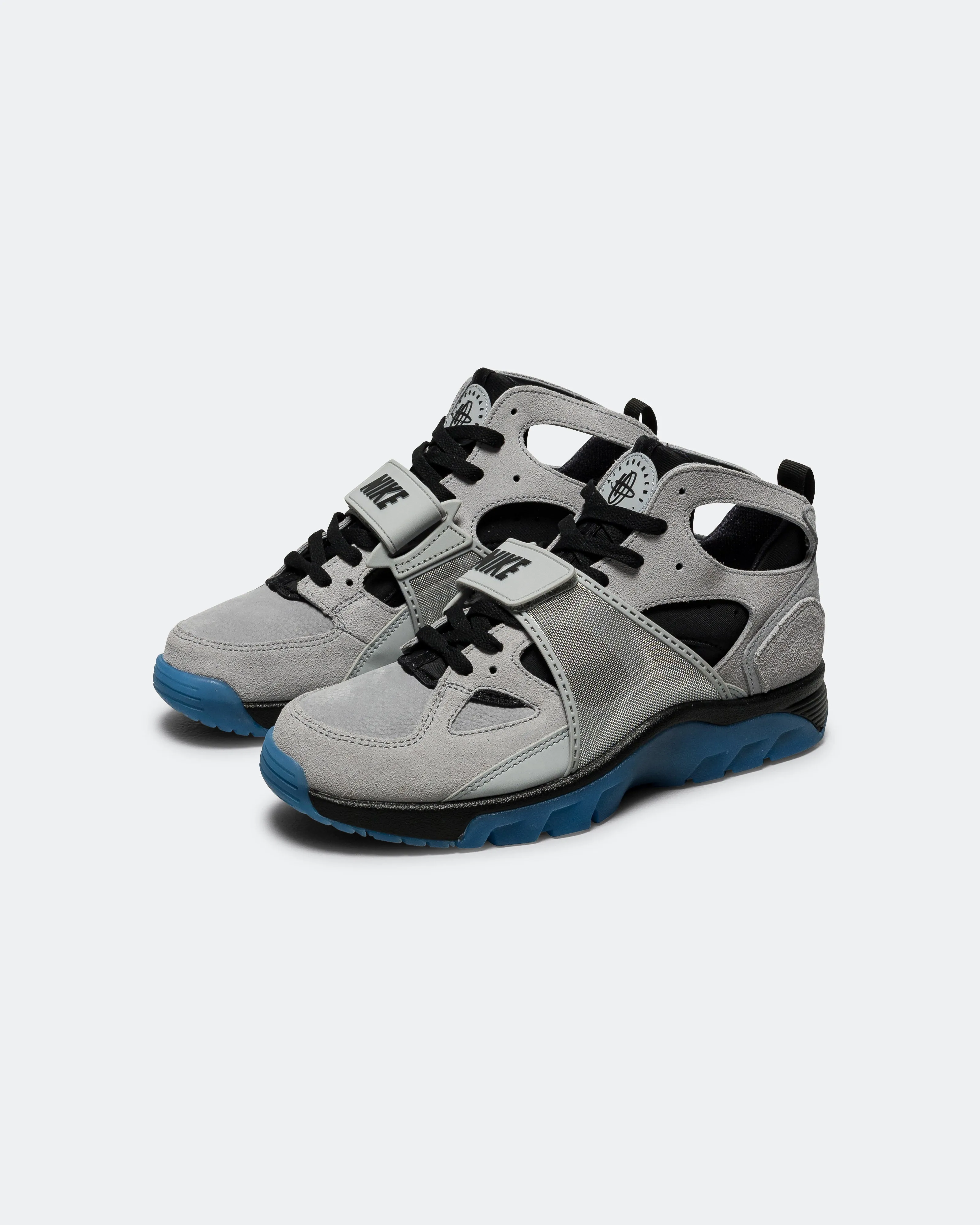 Air Trainer Huarache - Wolf Grey/Star Blue-Black Recycled Rubber Outsole Micro Perforated Vamp