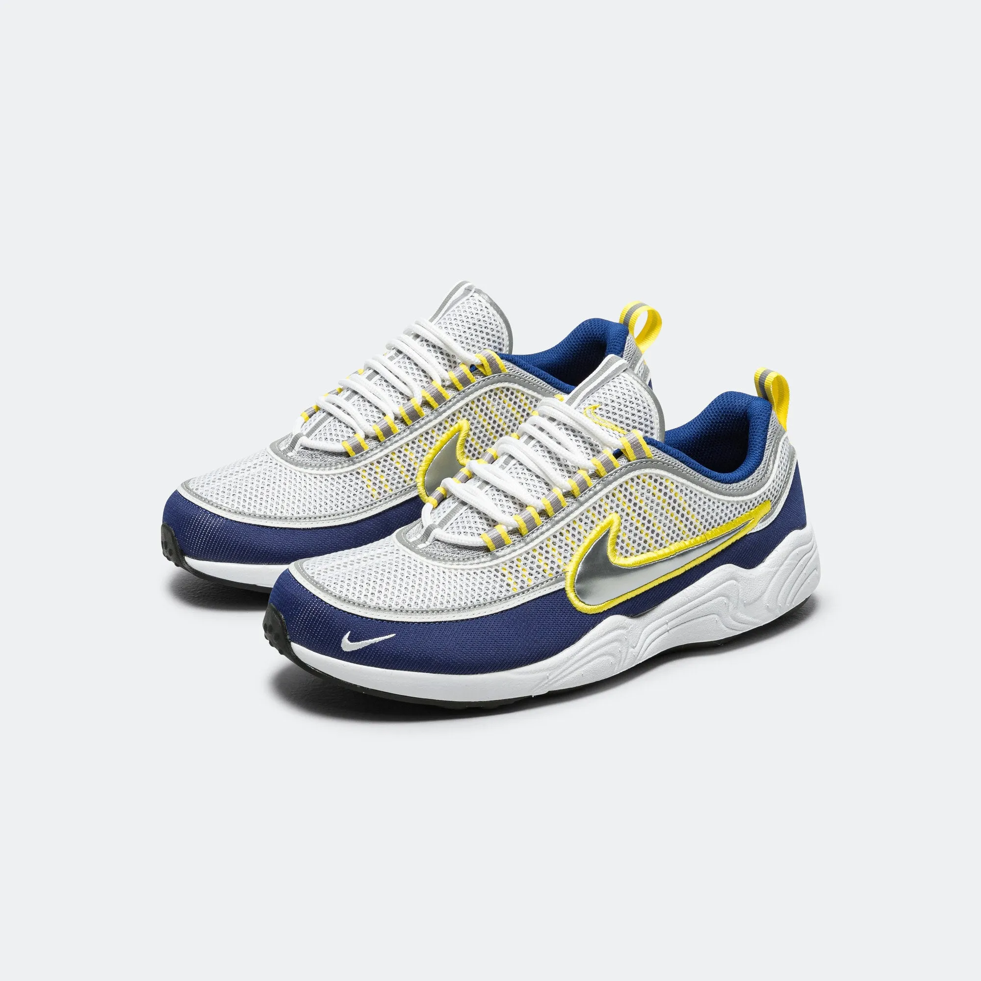 Anti Tear Material Impact Resistant Foam Air Zoom Spiridon SP - White/Metallic Silver-Deep Royal Blue