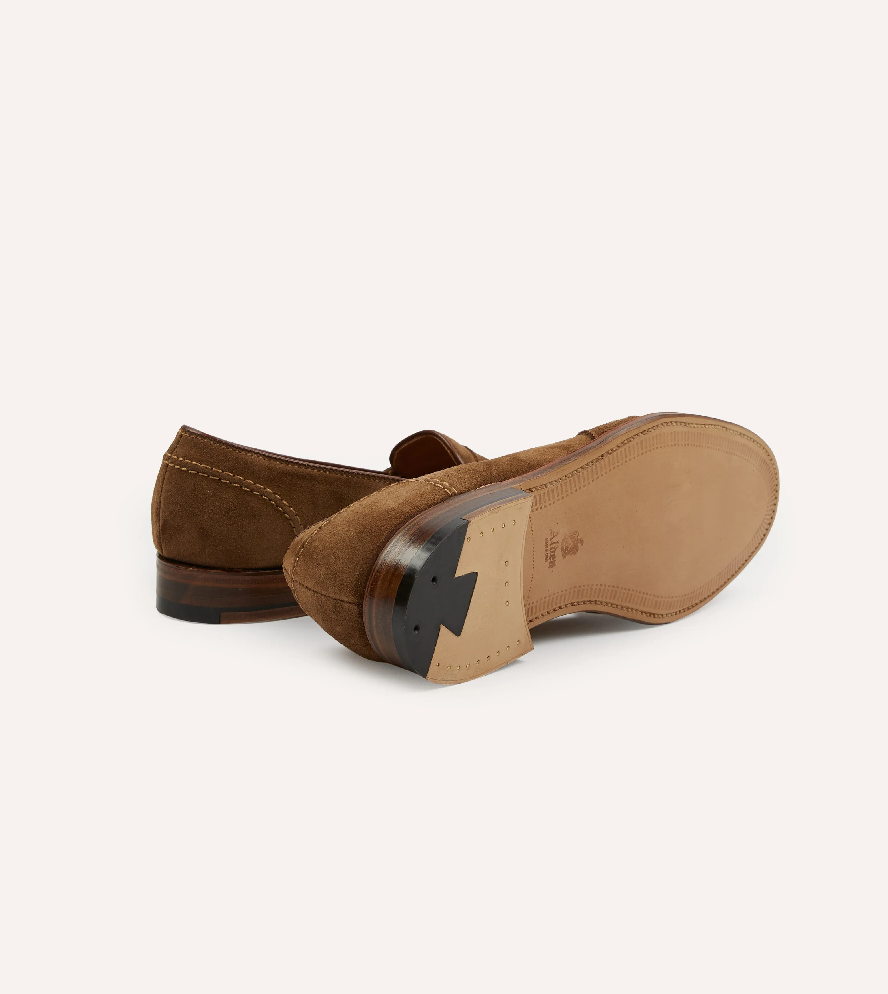 Even Pace Comfort Insoles Alden Snuff Suede Full Strap Loafer