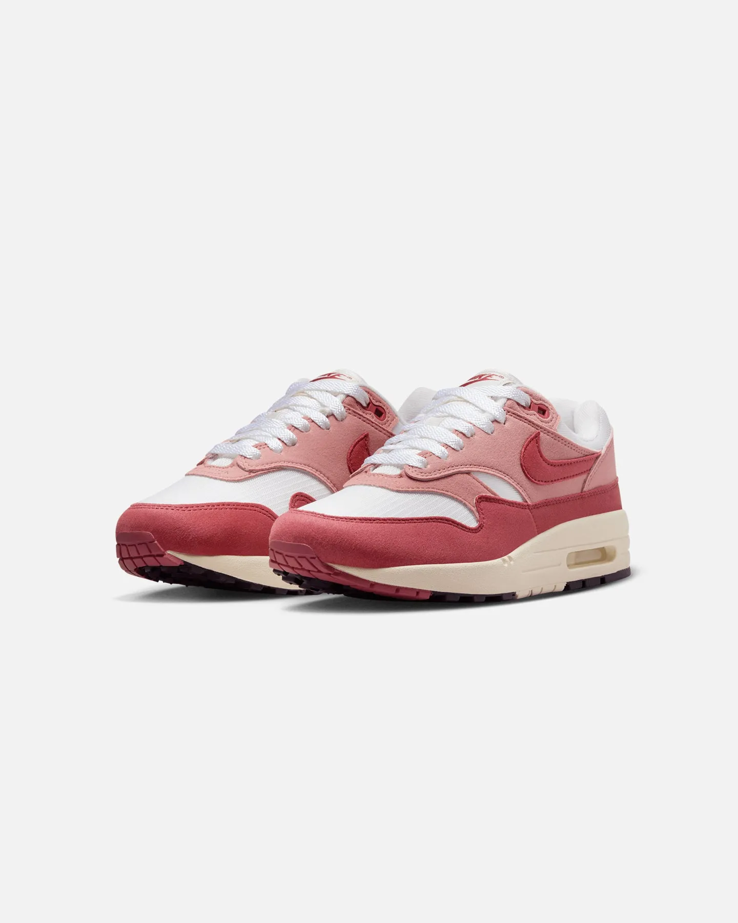 Nike Women's Air Max 1 '87 Sail/Cedar Red Lightweight thin - soled