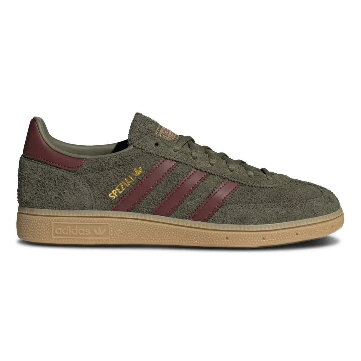 Adidas Men's Handball Spezial Focus Olive/Fox Brown/Gum Motion Grip