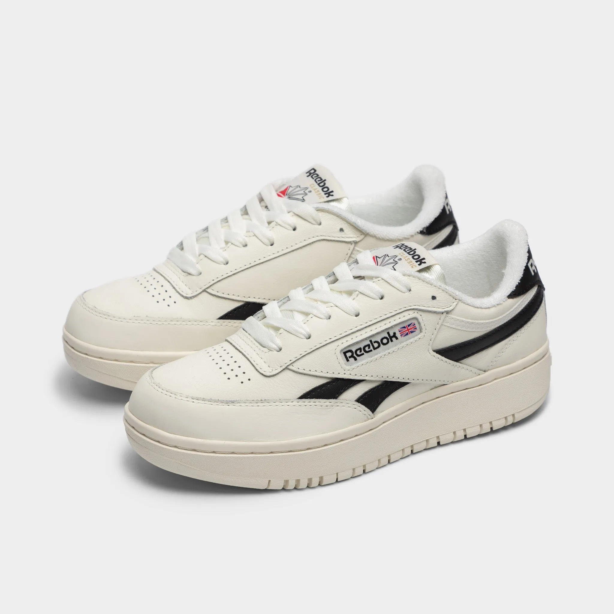 Reebok Women's Club C Double Revenge Chalk / Black - Chalk Fresh Day Sport Look