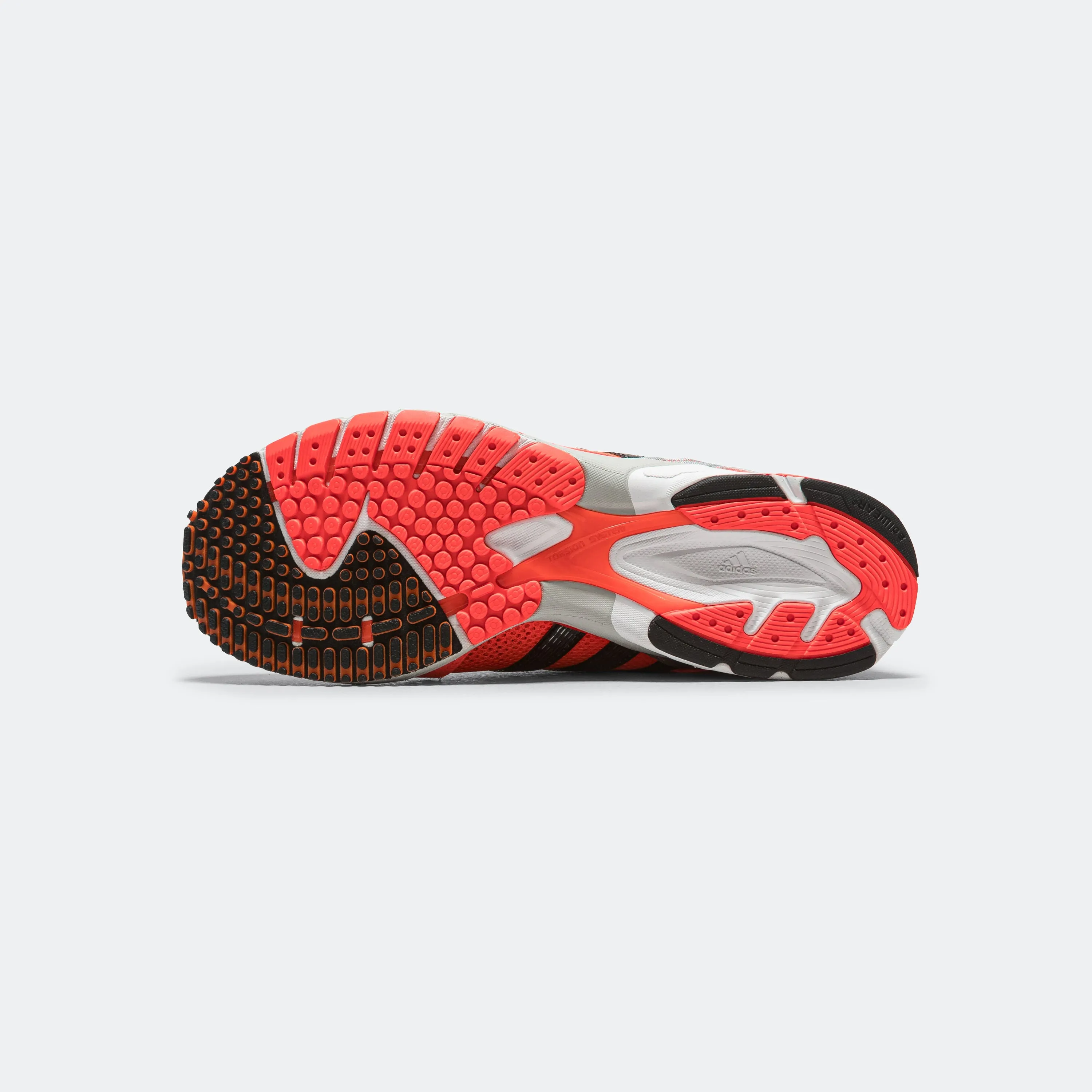 Precision Stitching Bouncy Ride Feel Adizero Adios OG - Footwear White/Solar Red-Core Black