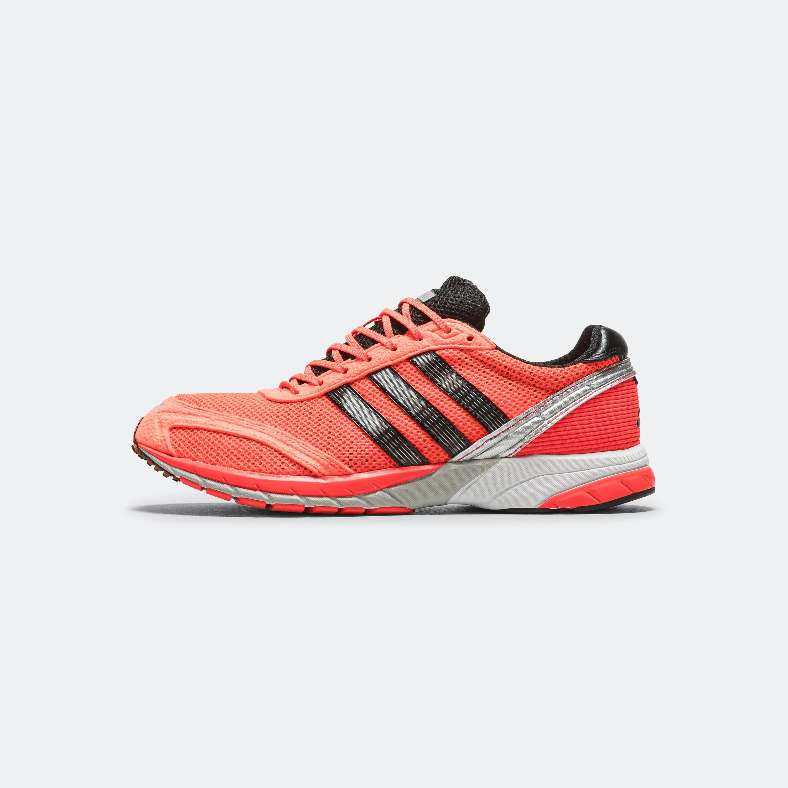 Hexagonal Tread Pattern Soft Cushioning Adizero Adios OG - Footwear White/Solar Red-Core Black
