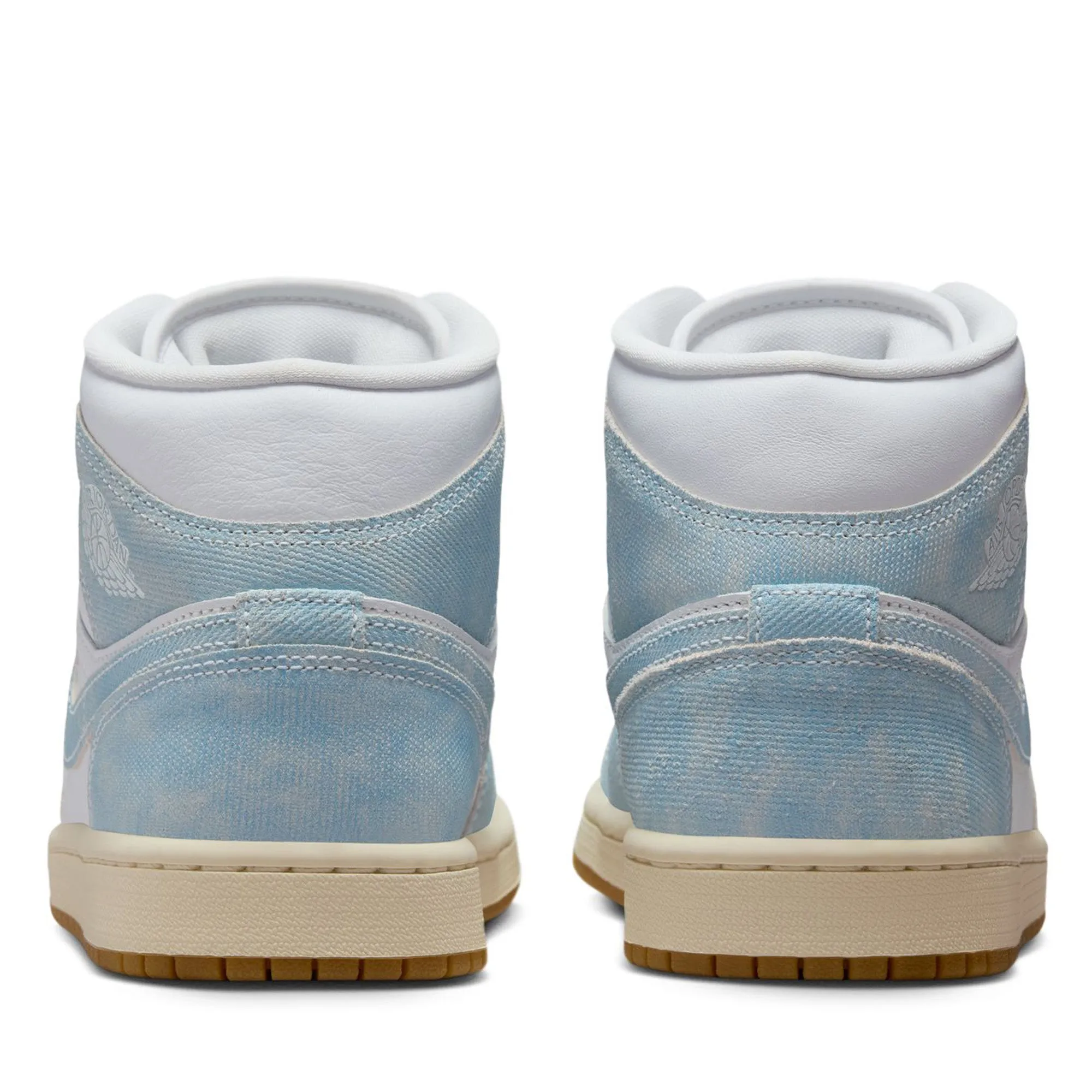 Luxurious lining Impact Dispersing Women's Air Jordan 1 Mid SE - White/Worn Blue