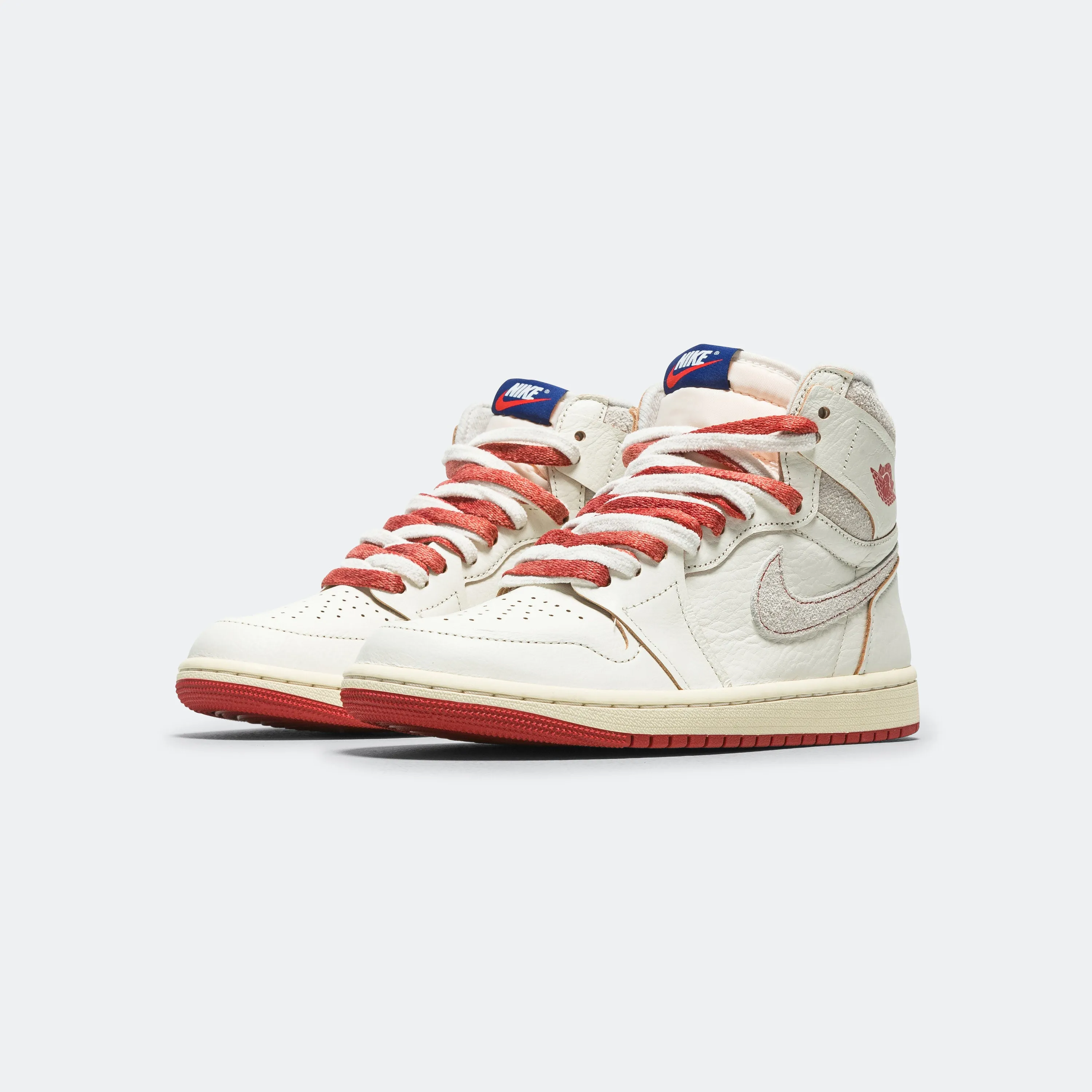 Layered Comfort Any Terrain Womens Air Jordan 1 High OG - Sail/Cinnabar-Light Bone