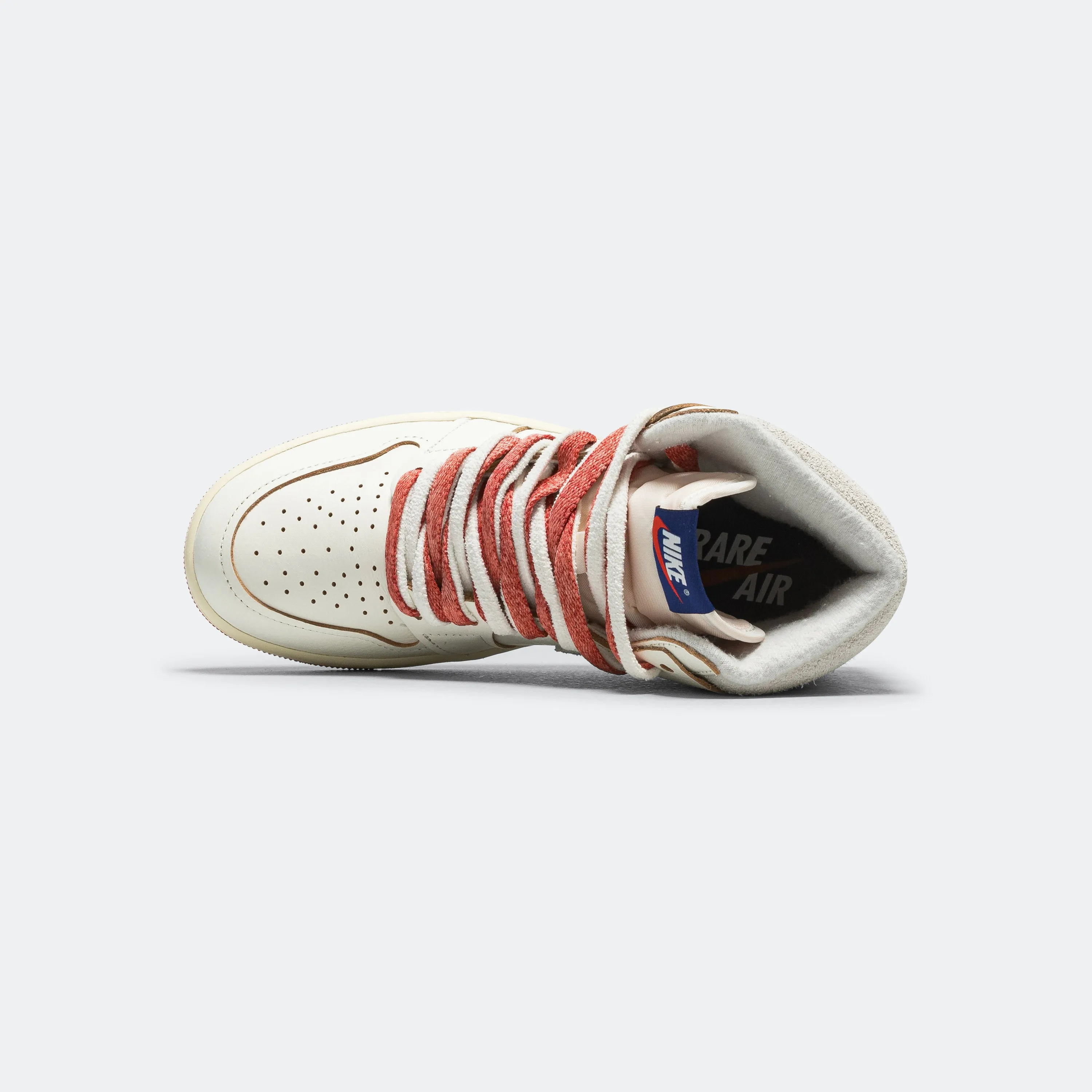 Womens Air Jordan 1 High OG - Sail/Cinnabar-Light Bone Stacked Heel