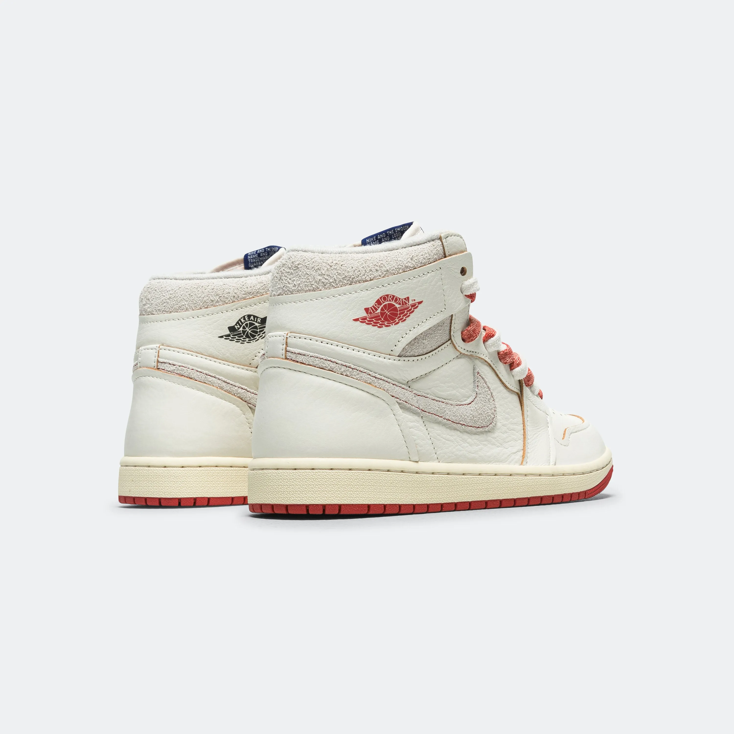 Womens Air Jordan 1 High OG - Sail/Cinnabar-Light Bone Soft Layers All Base