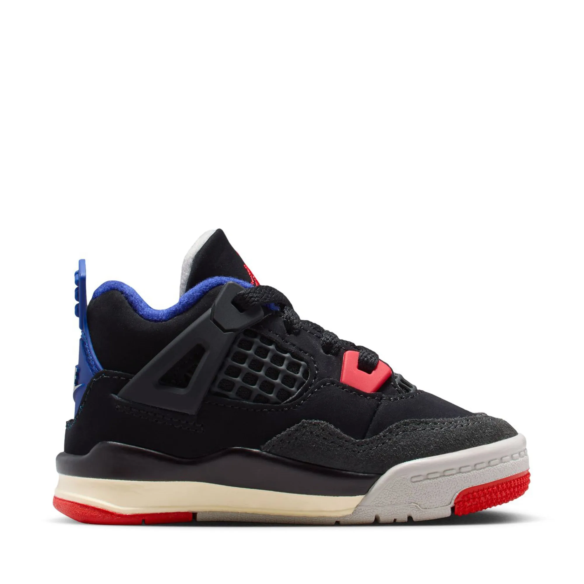Jordan 4 Retro OG 'Rare Air' (TD) - Black/Fire Red Collapsible Heel Design