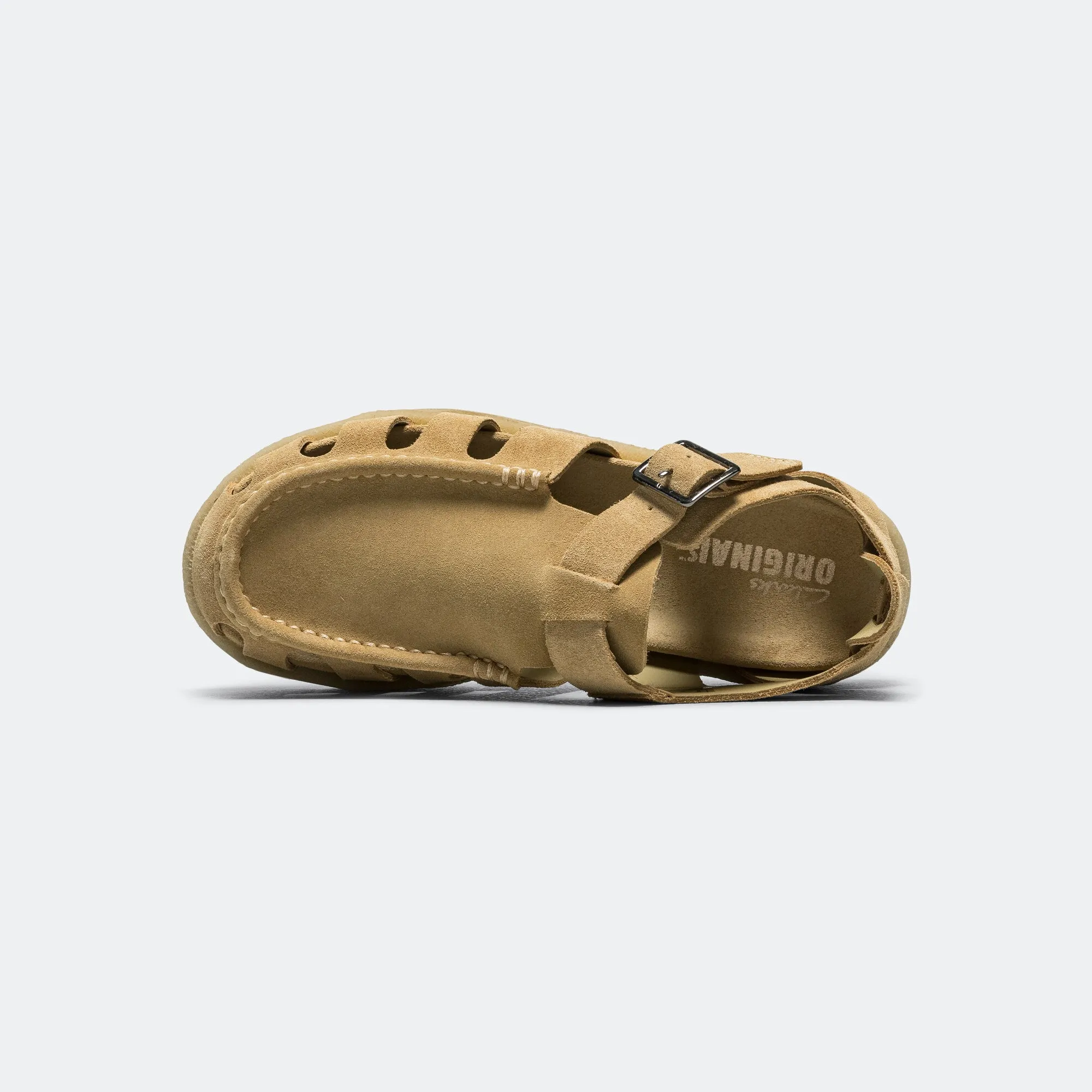 Curved Heel Counter functionality Meare Buckle - Maple Suede