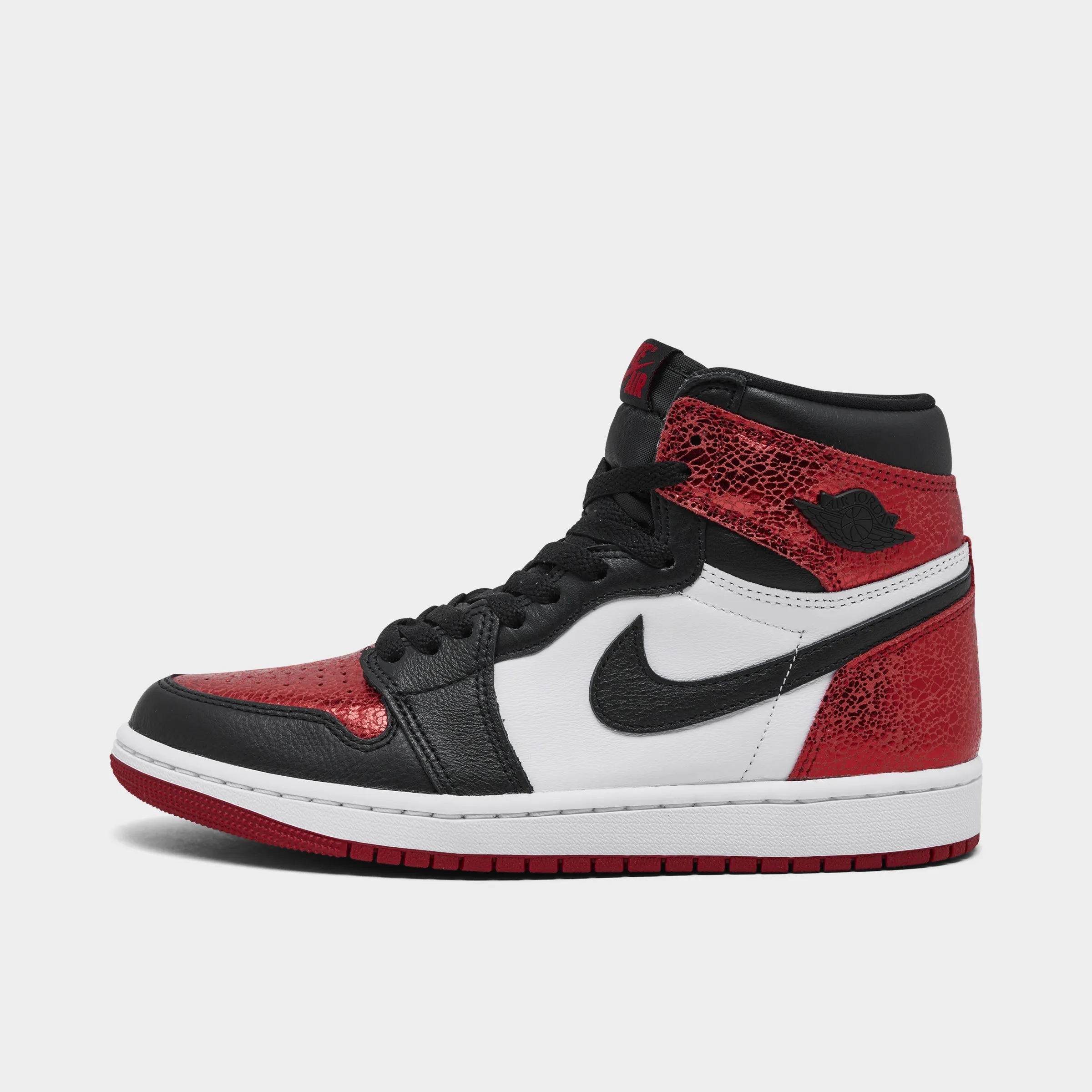 Linen Air Jordan Women's 1 Retro High OG Varsity Red / Black - White