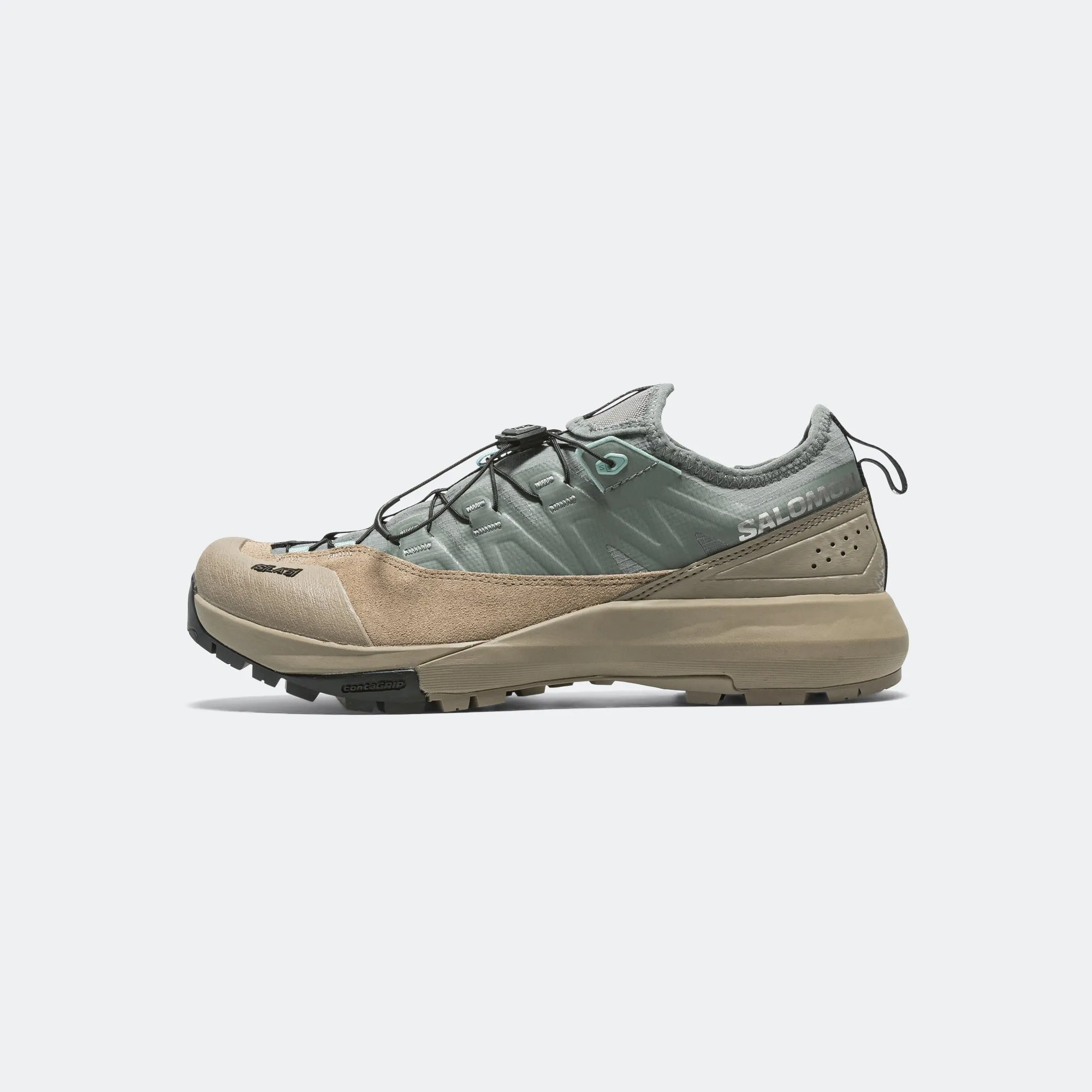 Durable Rubber Treads Cushioned Pace Alpinway Advanced - Sedona Sage/Fallen Rock-Blue Surf