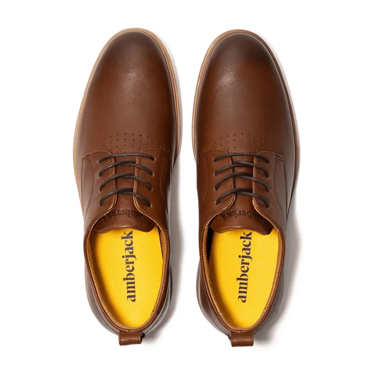 Non-Slip Design Amberjack Men's The Original Chestnut Leather