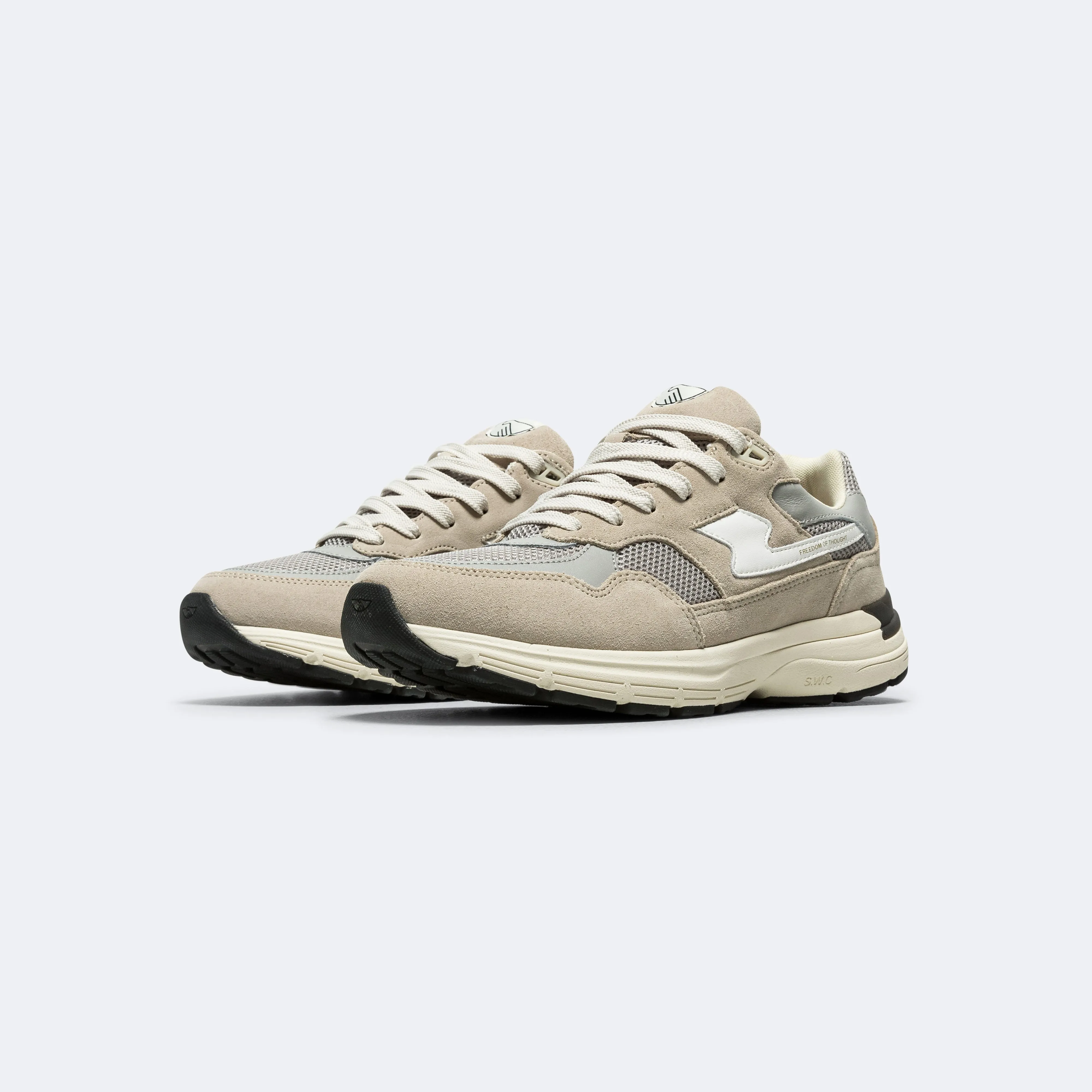 Breathable wear Steady Pace Amiel S-Strike Suede Mix - Light Grey