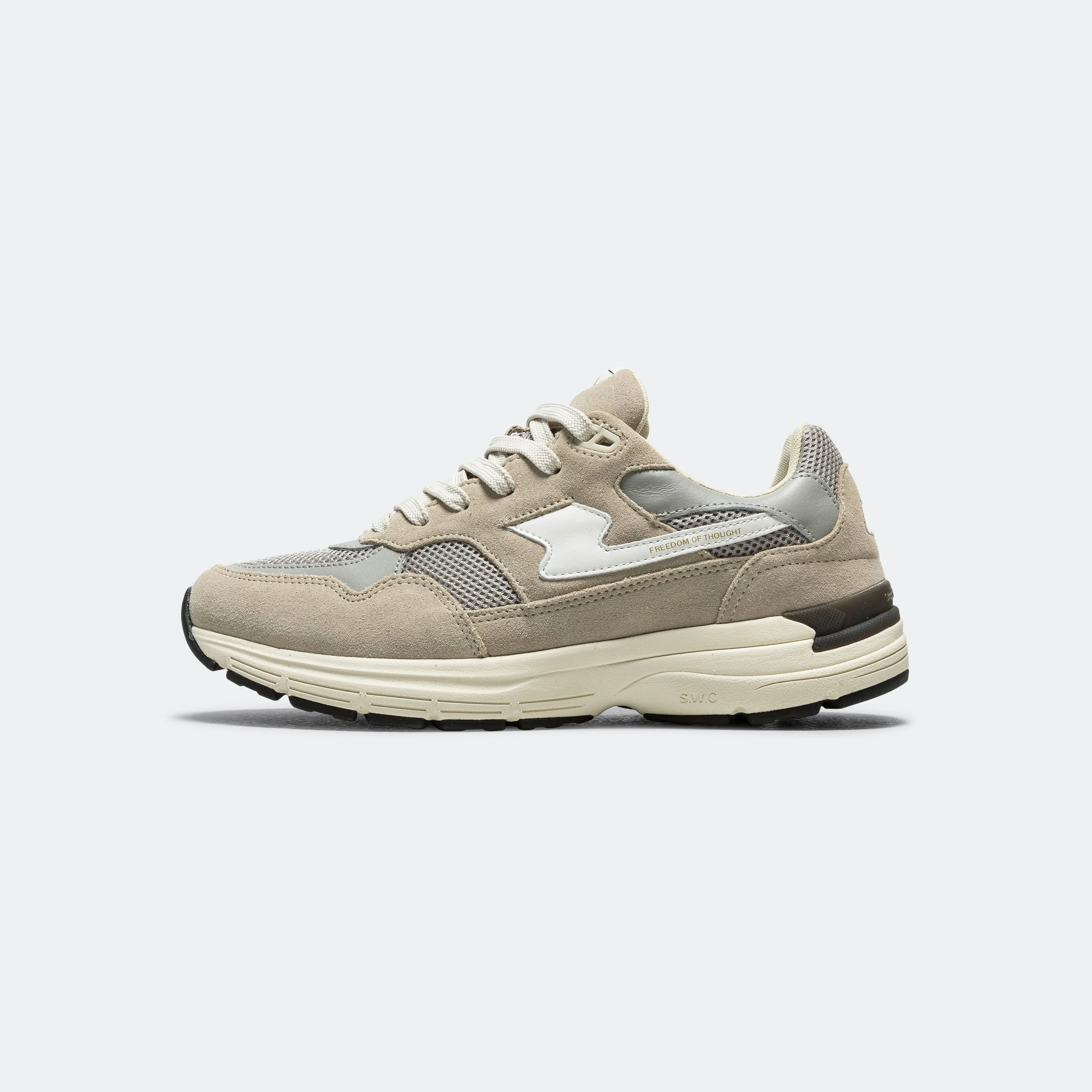 Amiel S-Strike Suede Mix - Light Grey Odor   Resistant