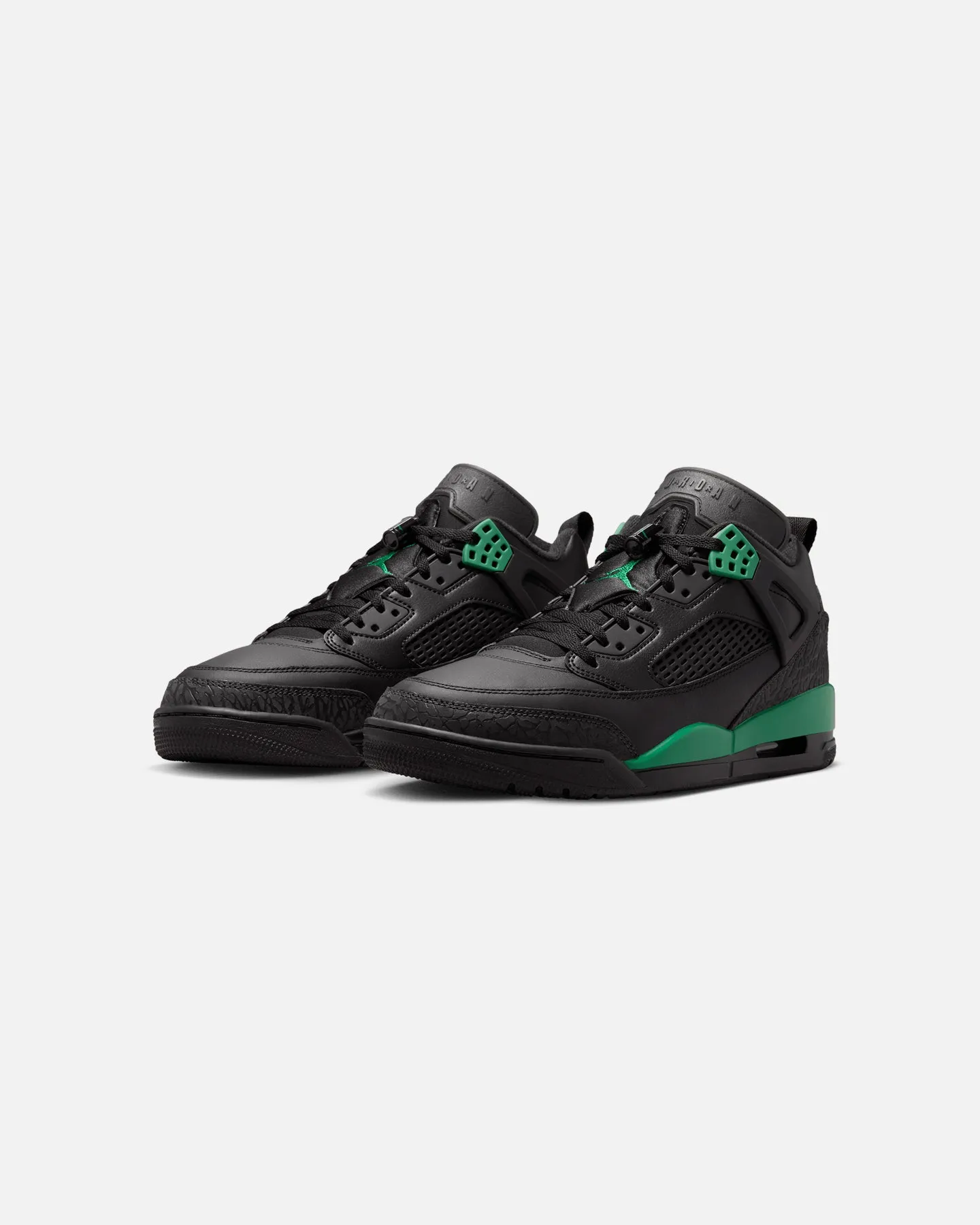 Style Pop Clean White Jordan Spizike Low "Celtics" Black/Green