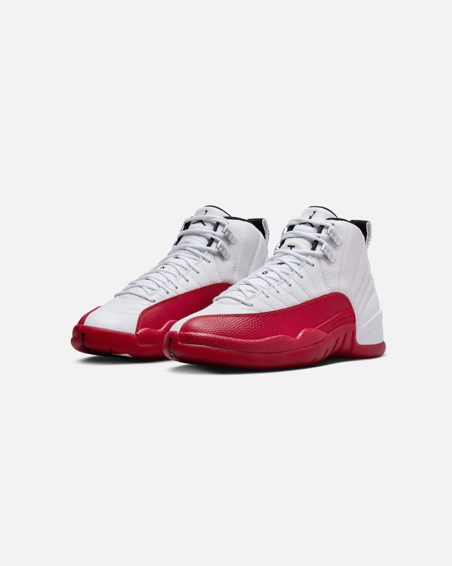 Jordan Air Jordan 12 Retro White/Black/Varsity Red Elastic Sling Teen Fun