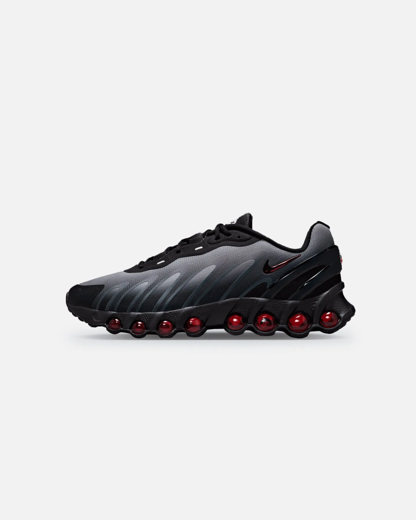 Nike Air Max DN8 Black/Gym Red Adjustable Straps Celebrity Vibe