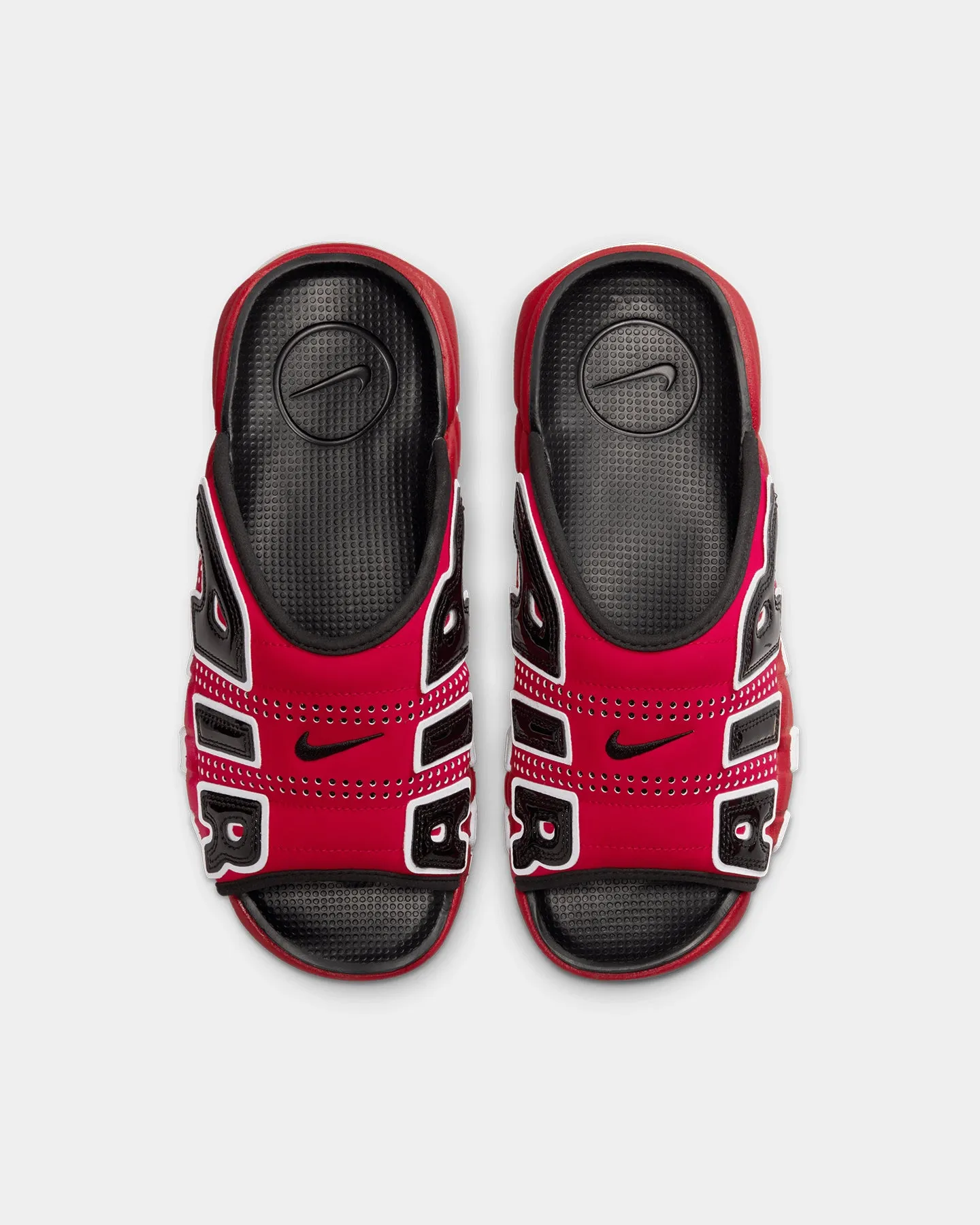Shock Resistant Nike Air More Uptempo Slide University Red/White