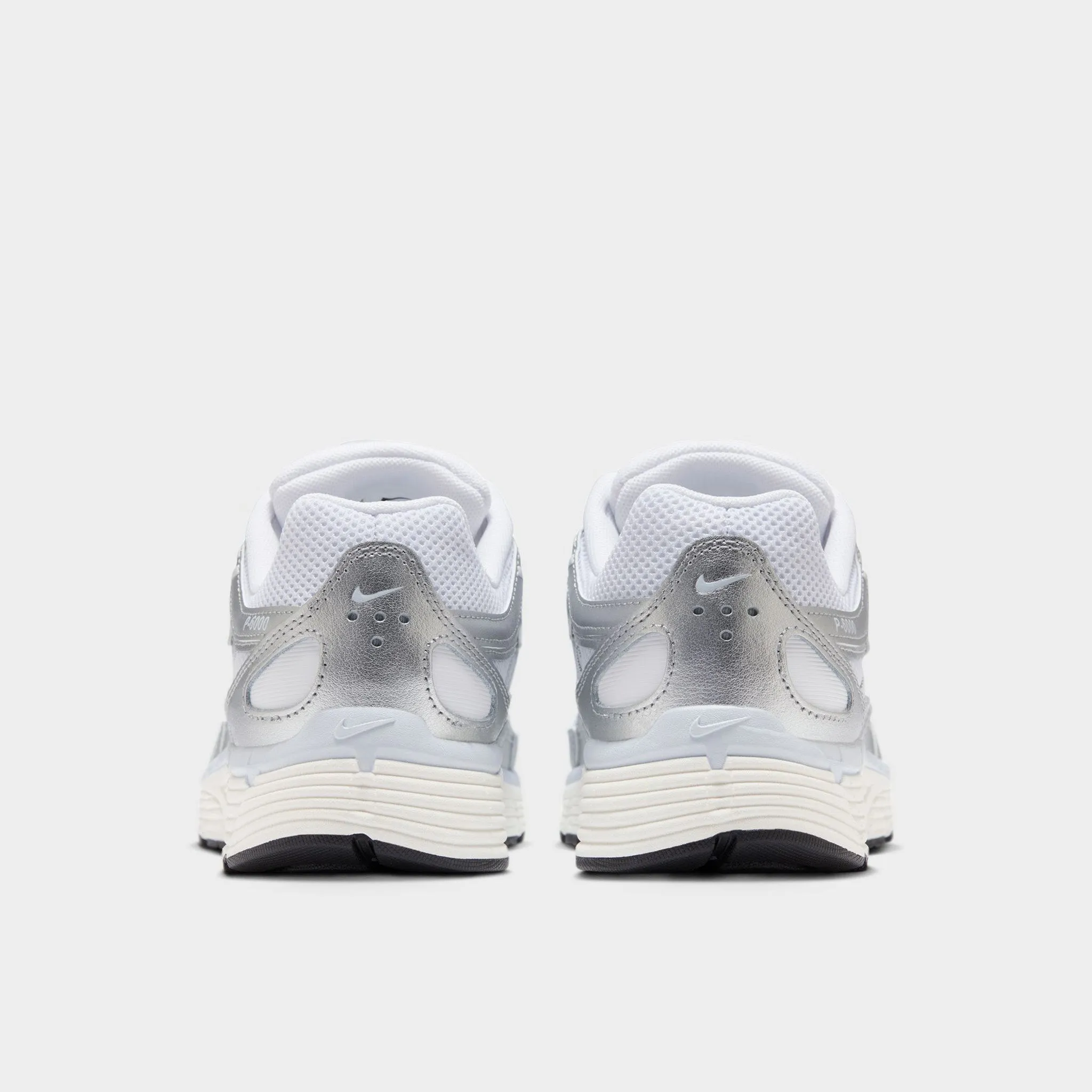 Nike Women's P-6000 White / Metallic Silver - Blue Tint Garden Walk