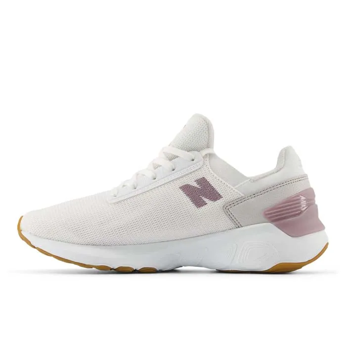Womens New Balance Fresh Foam X 1440 in White/Ice Wine/Gum Lace   Up Design