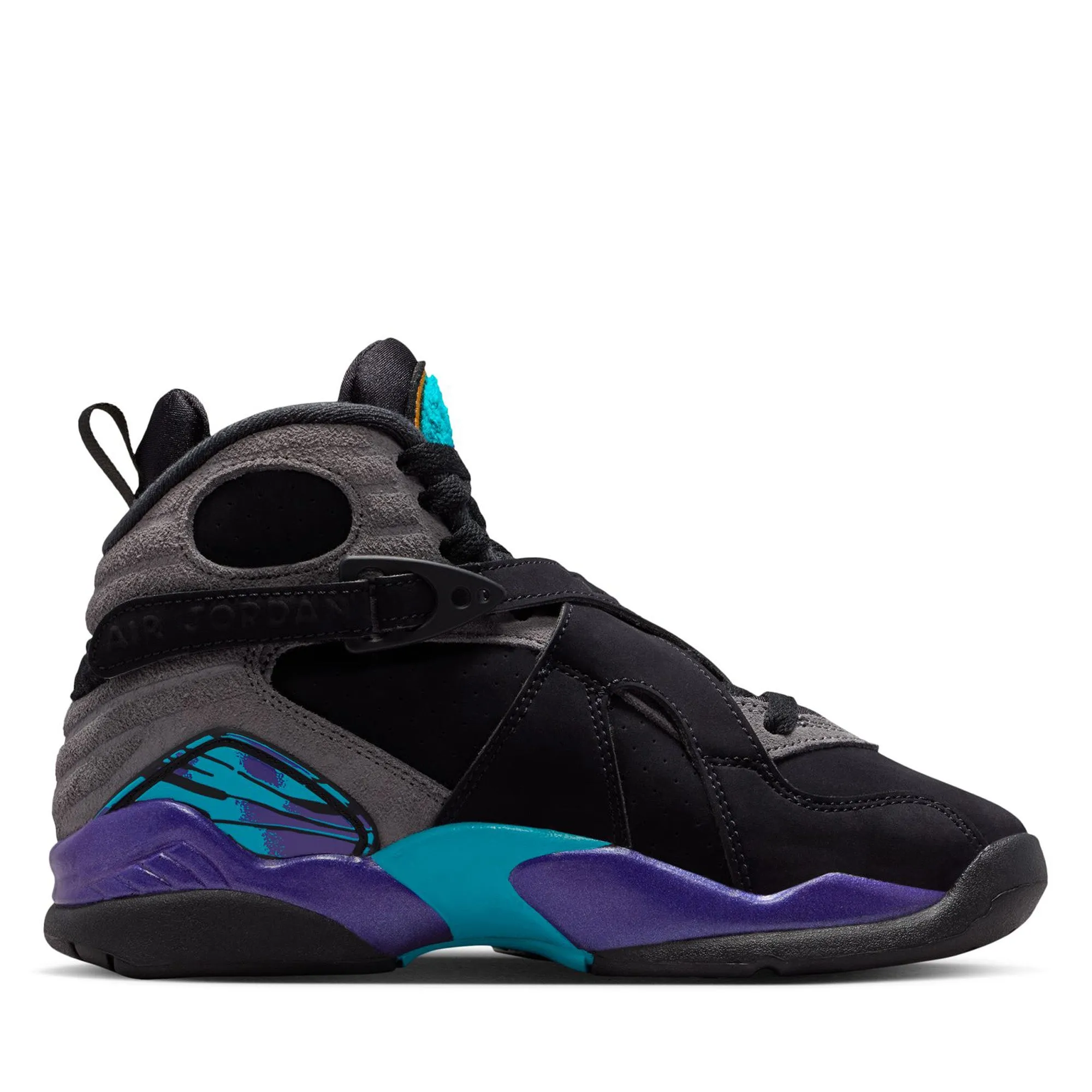 Street Step Freedom Move Air Jordan 8 Retro 'Aqua' (GS) - Black/Multi