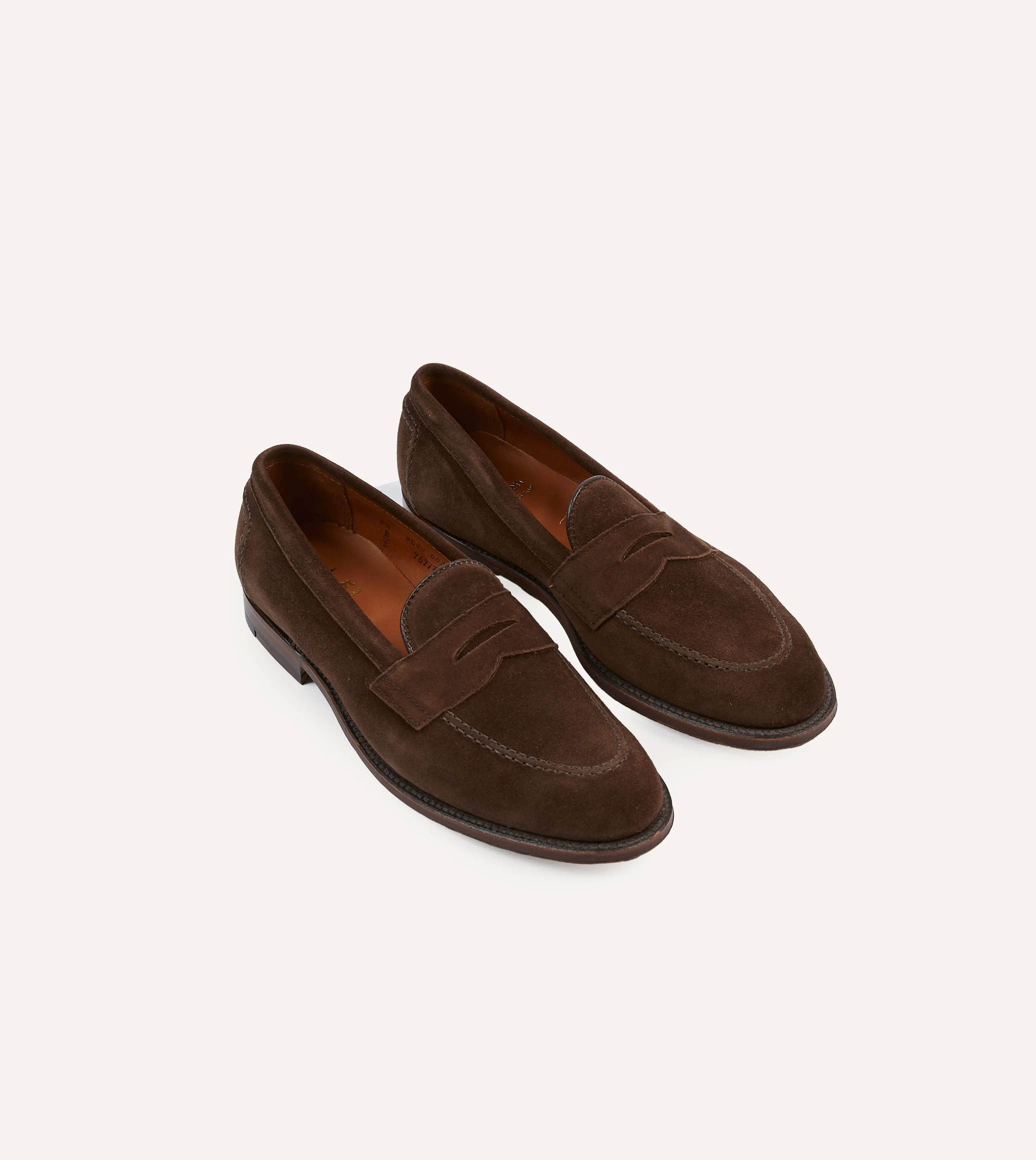 Soft Roll Airport Style Alden Brown Suede Penny Loafer