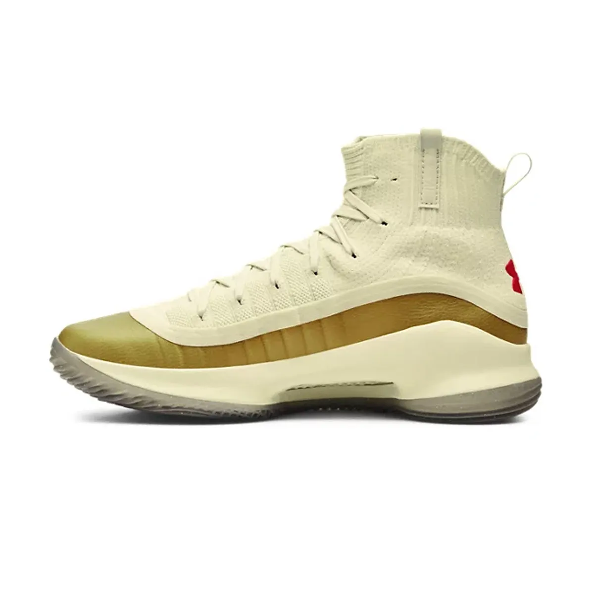 synthetic leather Dive Gear Curry 4 Retro 'Lemon Ice Metallic Gold'