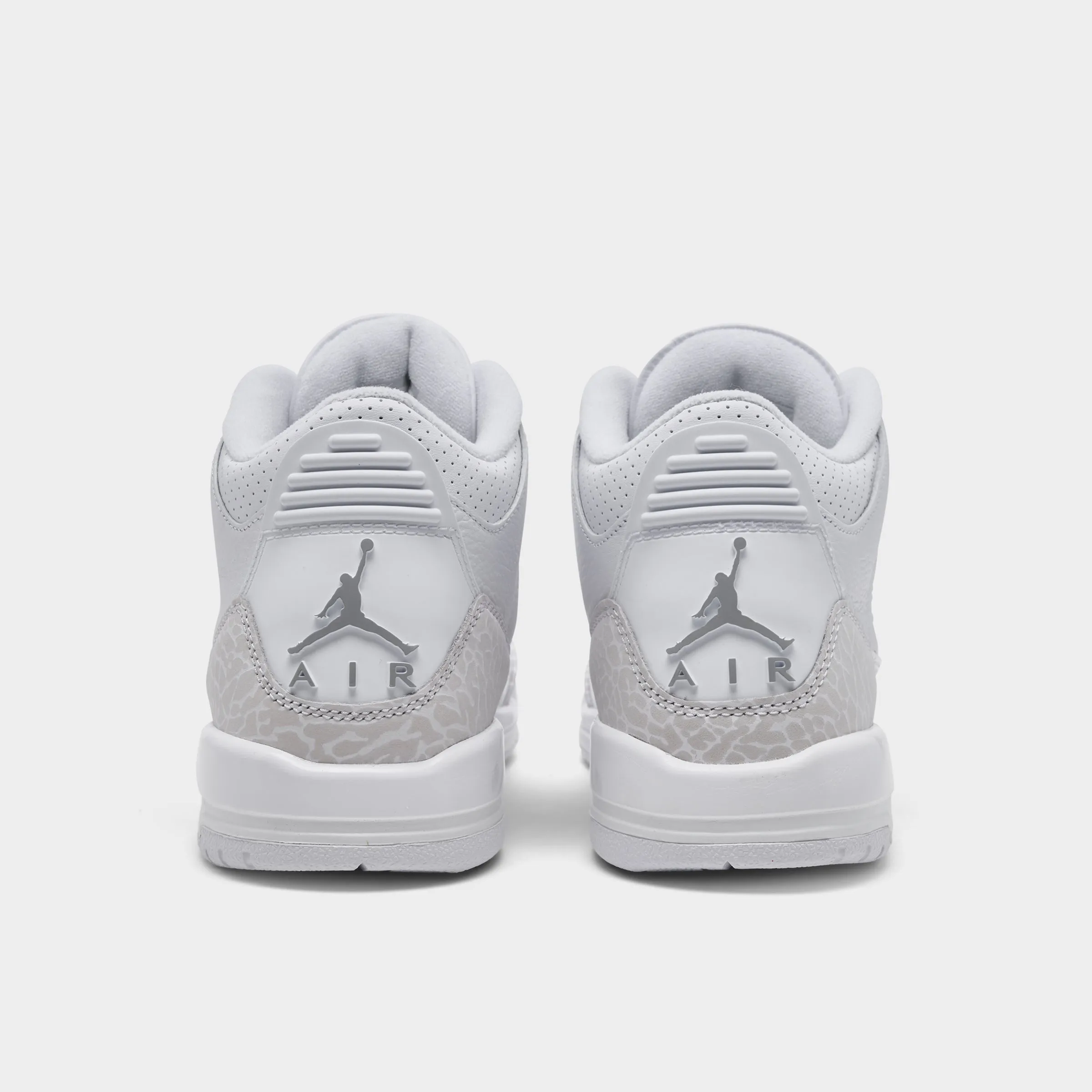 Canvas Cool Jordan 3 Retro GS White / Metallic Silver - White