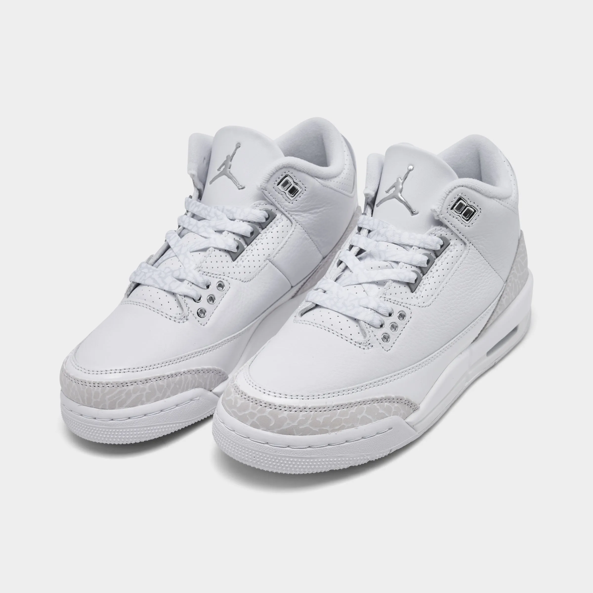 Foam Midsole Jordan 3 Retro GS White / Metallic Silver - White
