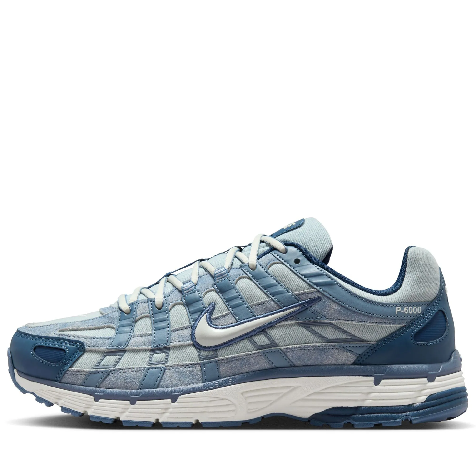 Lateral Stability Gusseted Tongue Nike P-6000 SE - Worn Blue/Soft Pearl