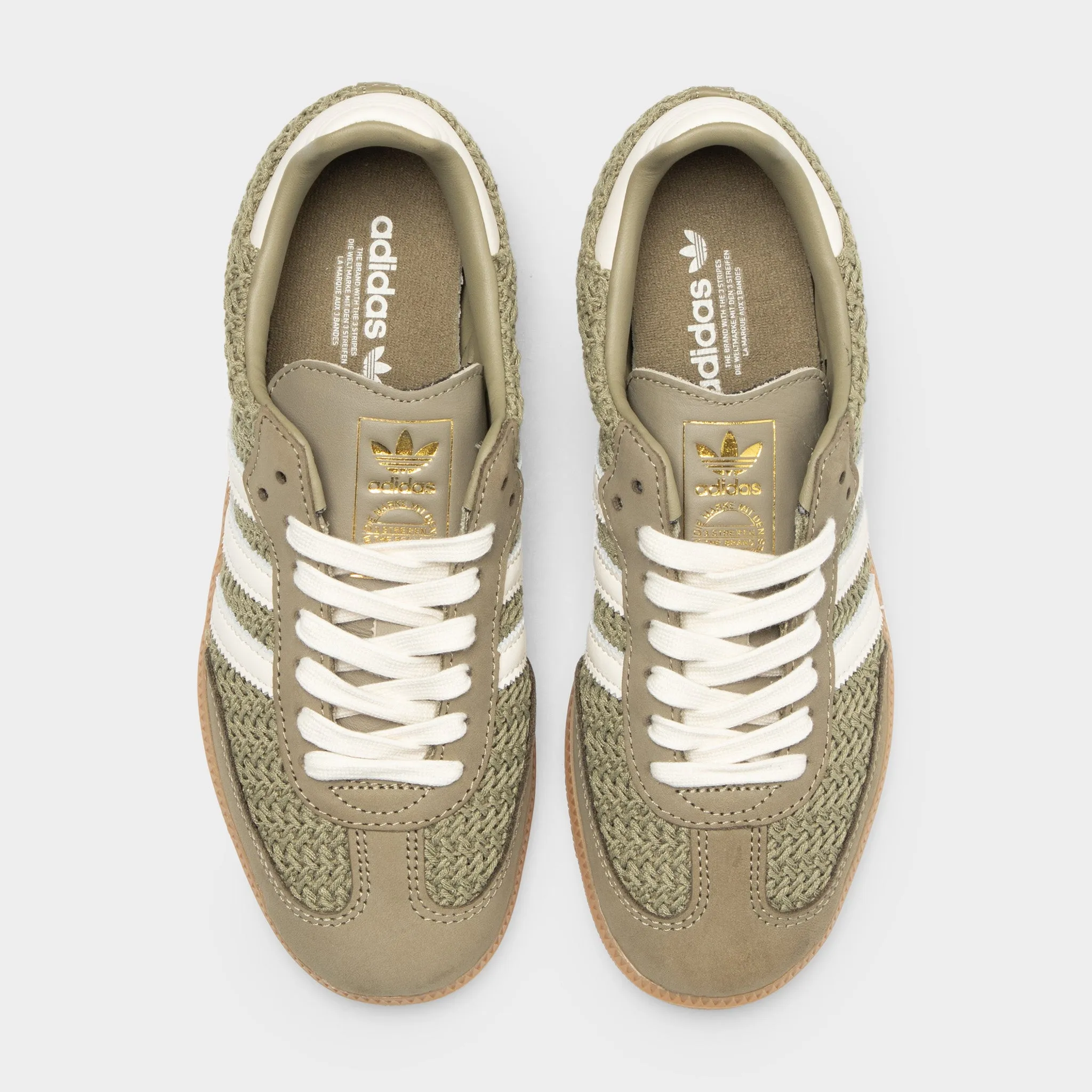 Scandi Clean adidas Women's Samba OG Orbit Green / Cream White - Gum