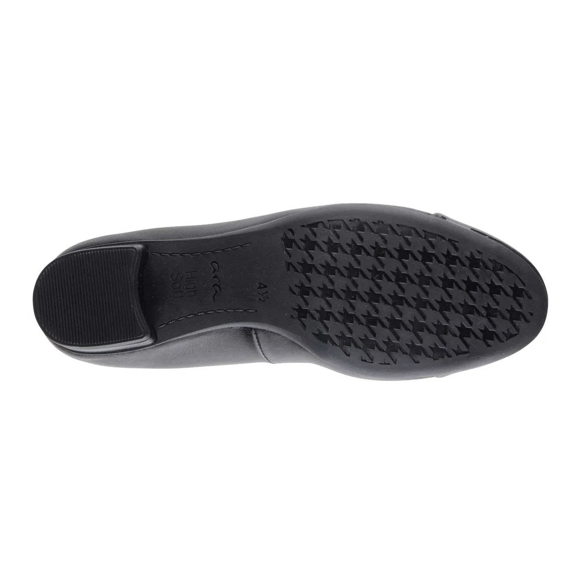 Ara Women's Belinda Leather/Patent Tip Black Polish Edge Exact Wear