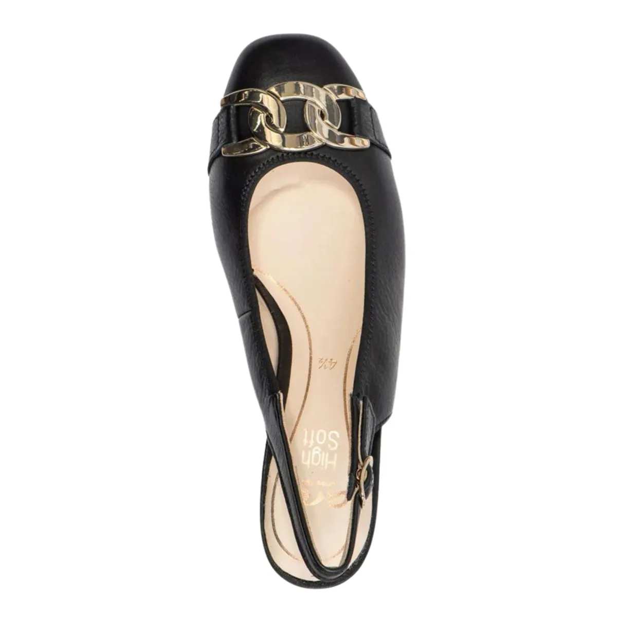 hypoallergenic Marriage Fit Ara Women's Gallant Slingback Black Leather