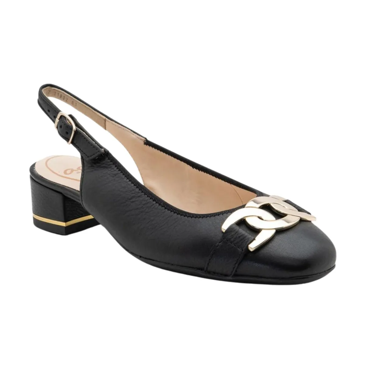 Mono Shade Coastal Mode Ara Women's Gallant Slingback Black Leather
