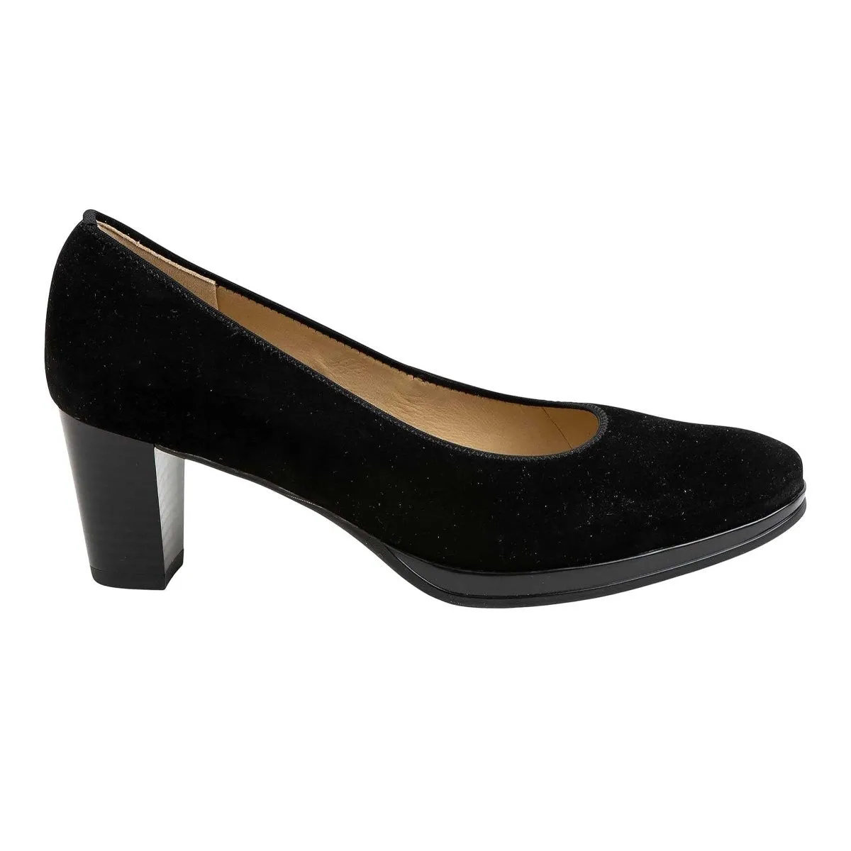 Ara Women's Ophelia Black Suede Everyday Comfort Detail Craft