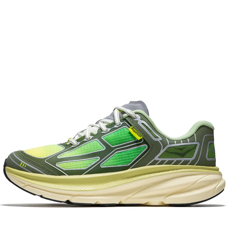 Supervsn x Hoka Clifton One9 - Green Flash/Limelight Balanced weight